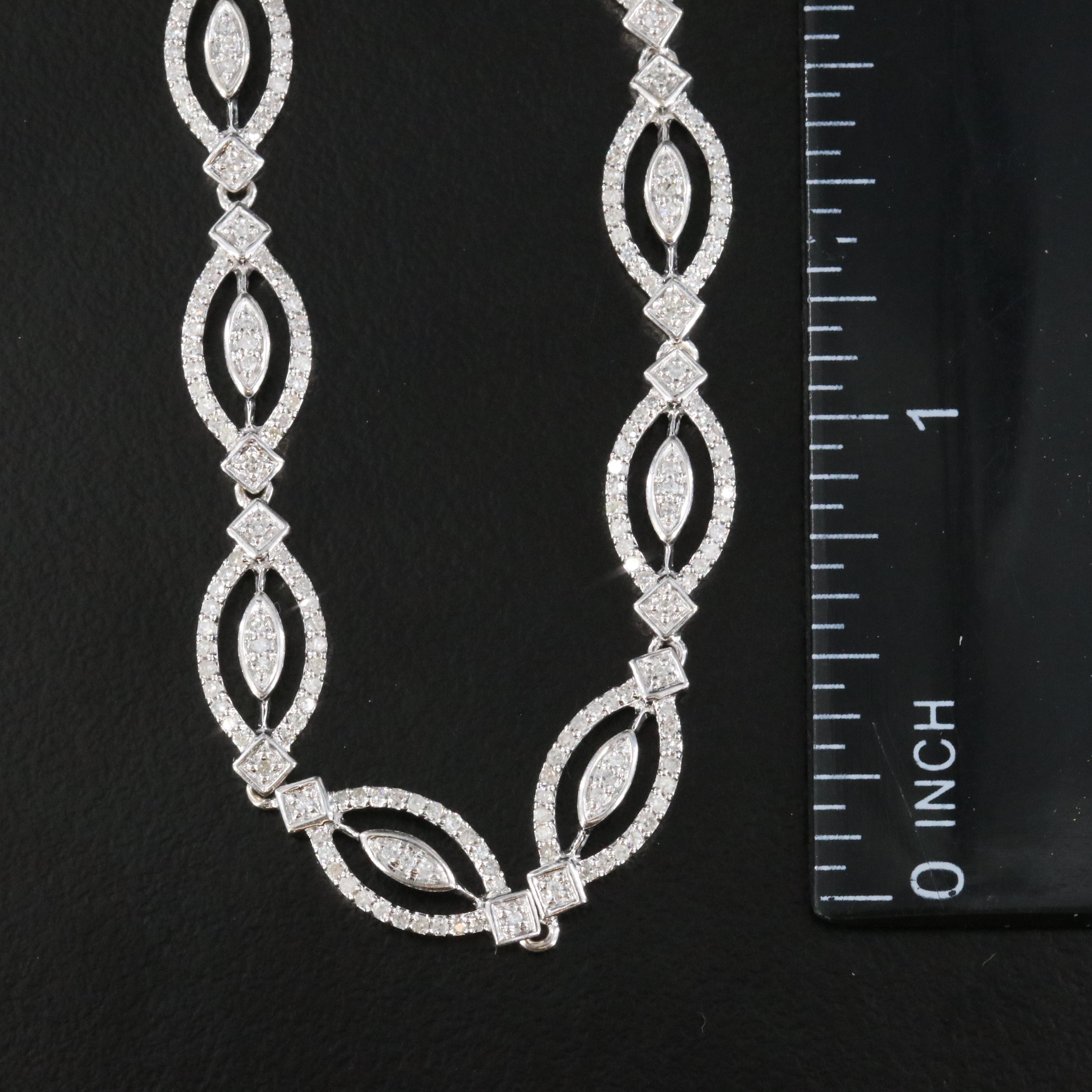 14K 1.10 CTW Diamond Bracelet