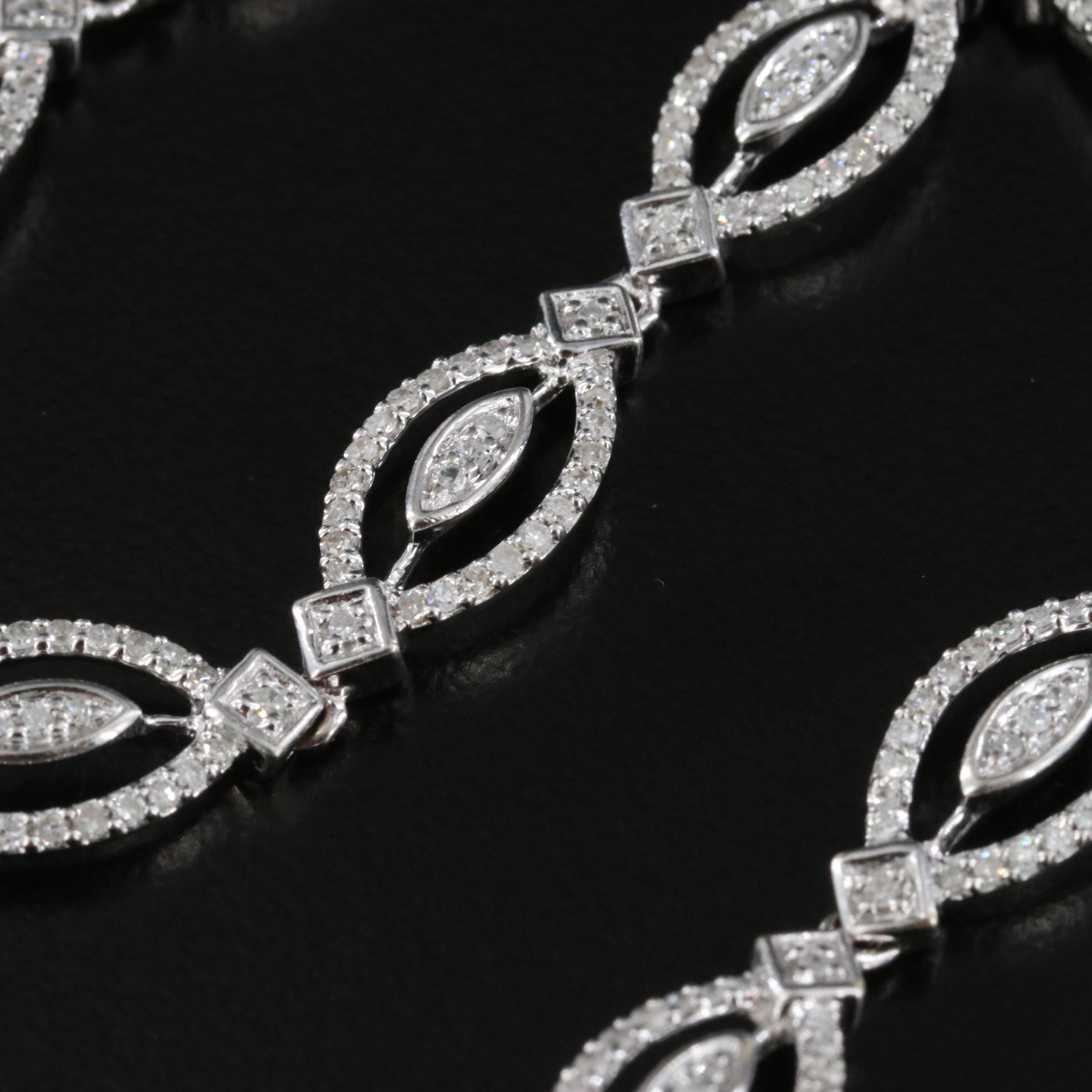 14K 1.10 CTW Diamond Bracelet