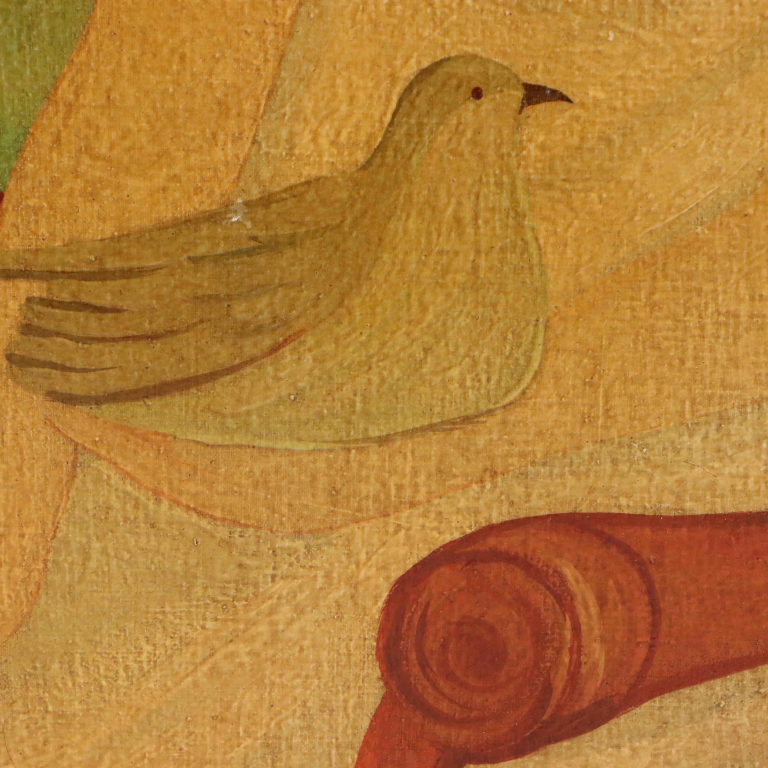 Oil Painting Georgian Style Portrait of Woman, Late 19th Century