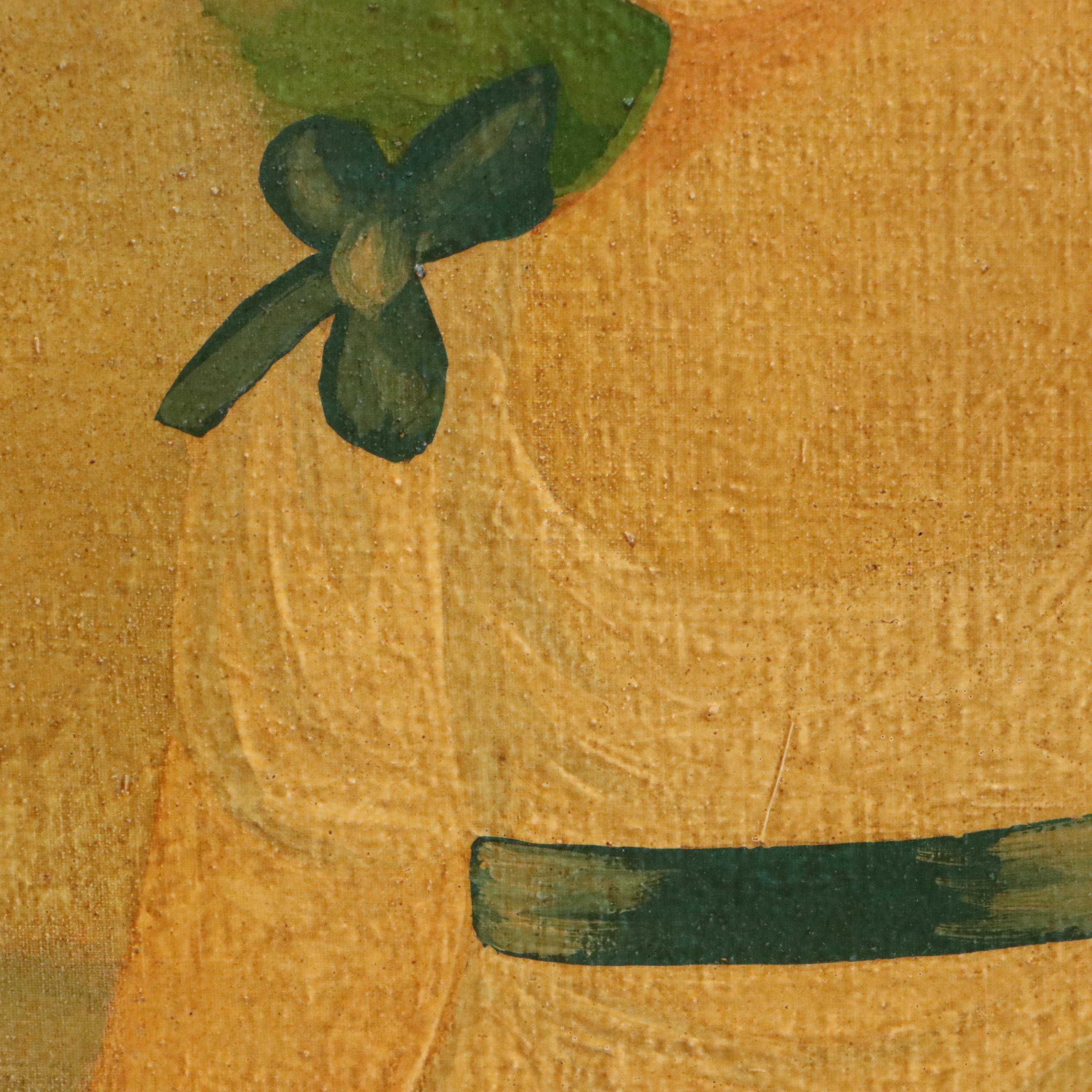 Oil Painting Georgian Style Portrait of Woman, Late 19th Century