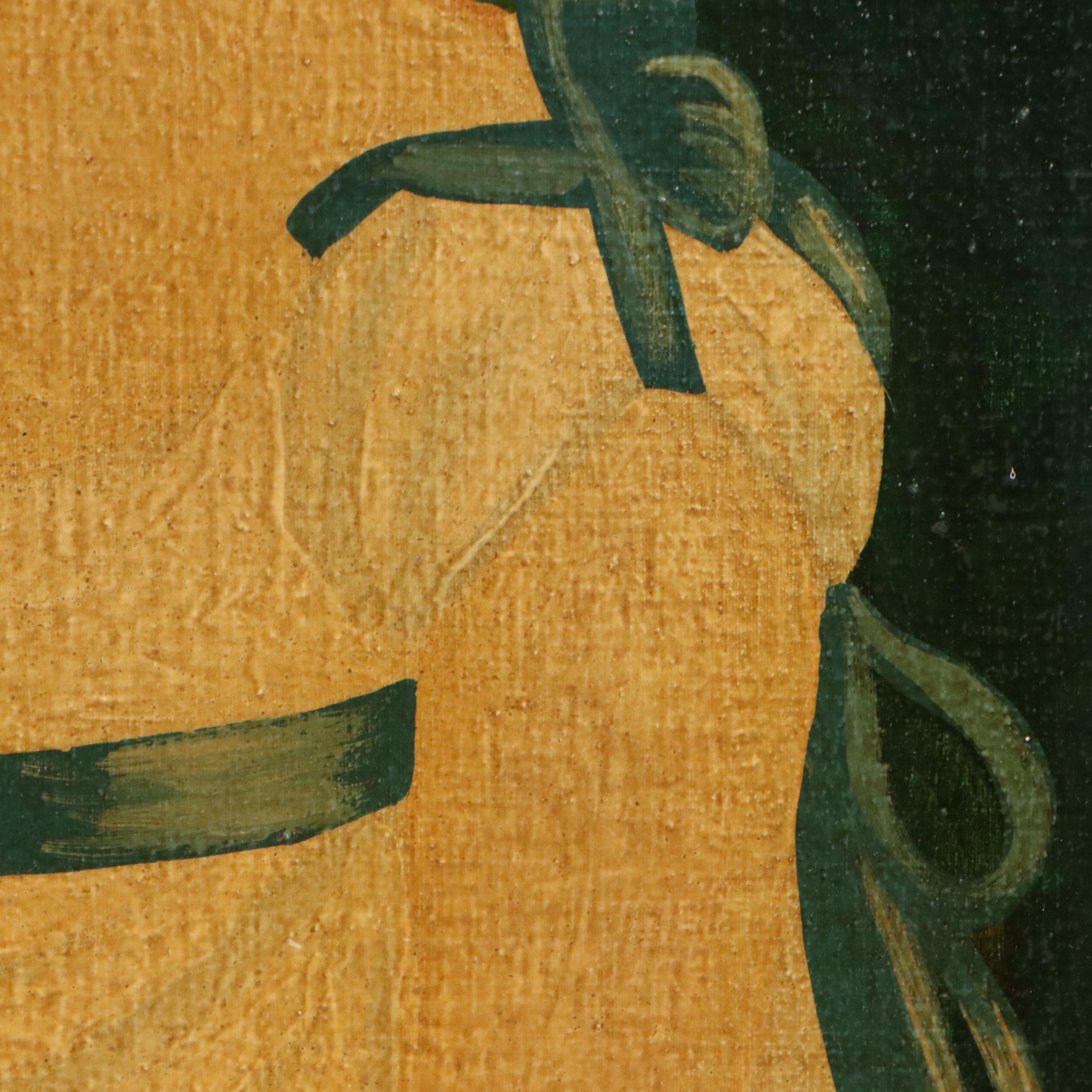 Oil Painting Georgian Style Portrait of Woman, Late 19th Century