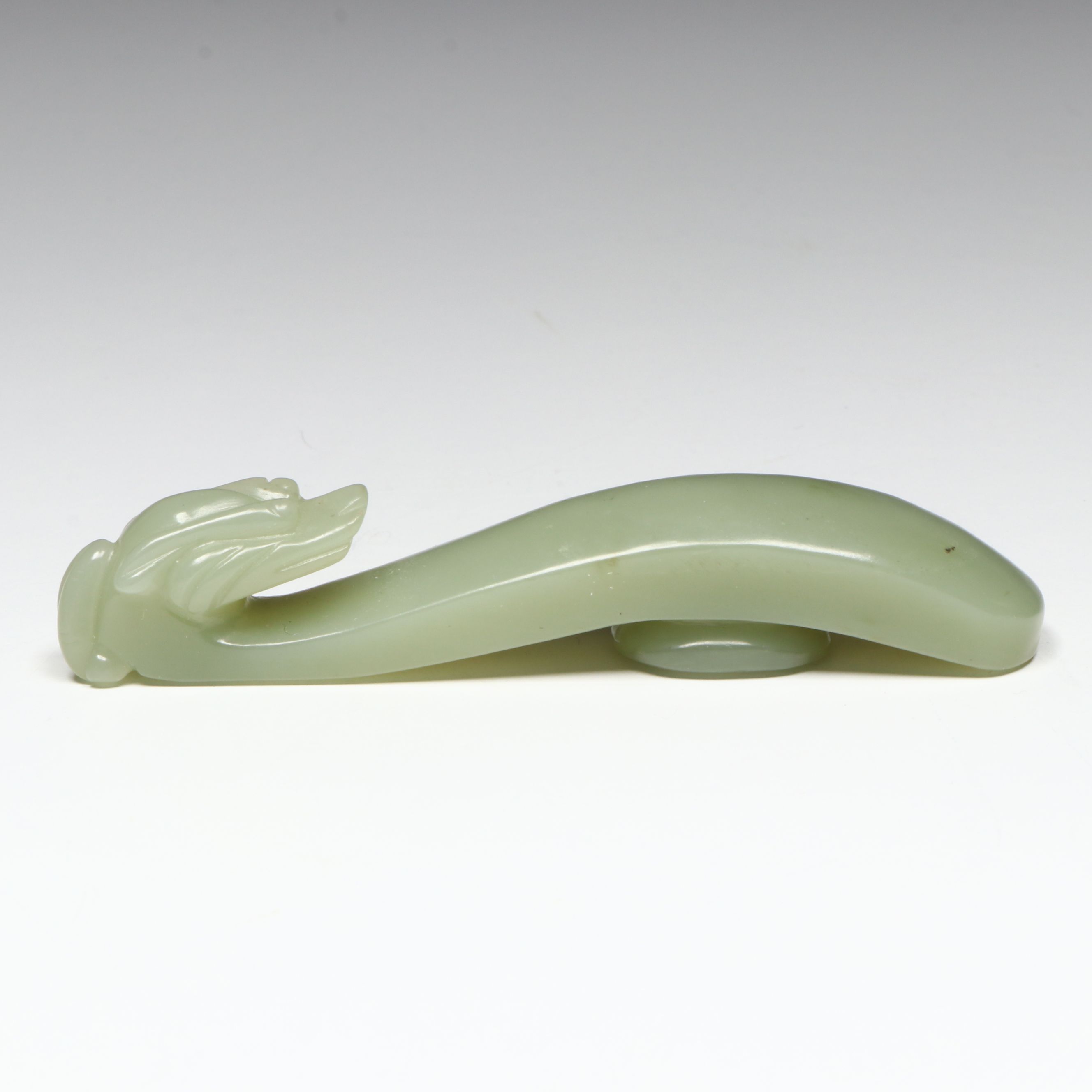 Chinese Carved Nephrite Belt Hook