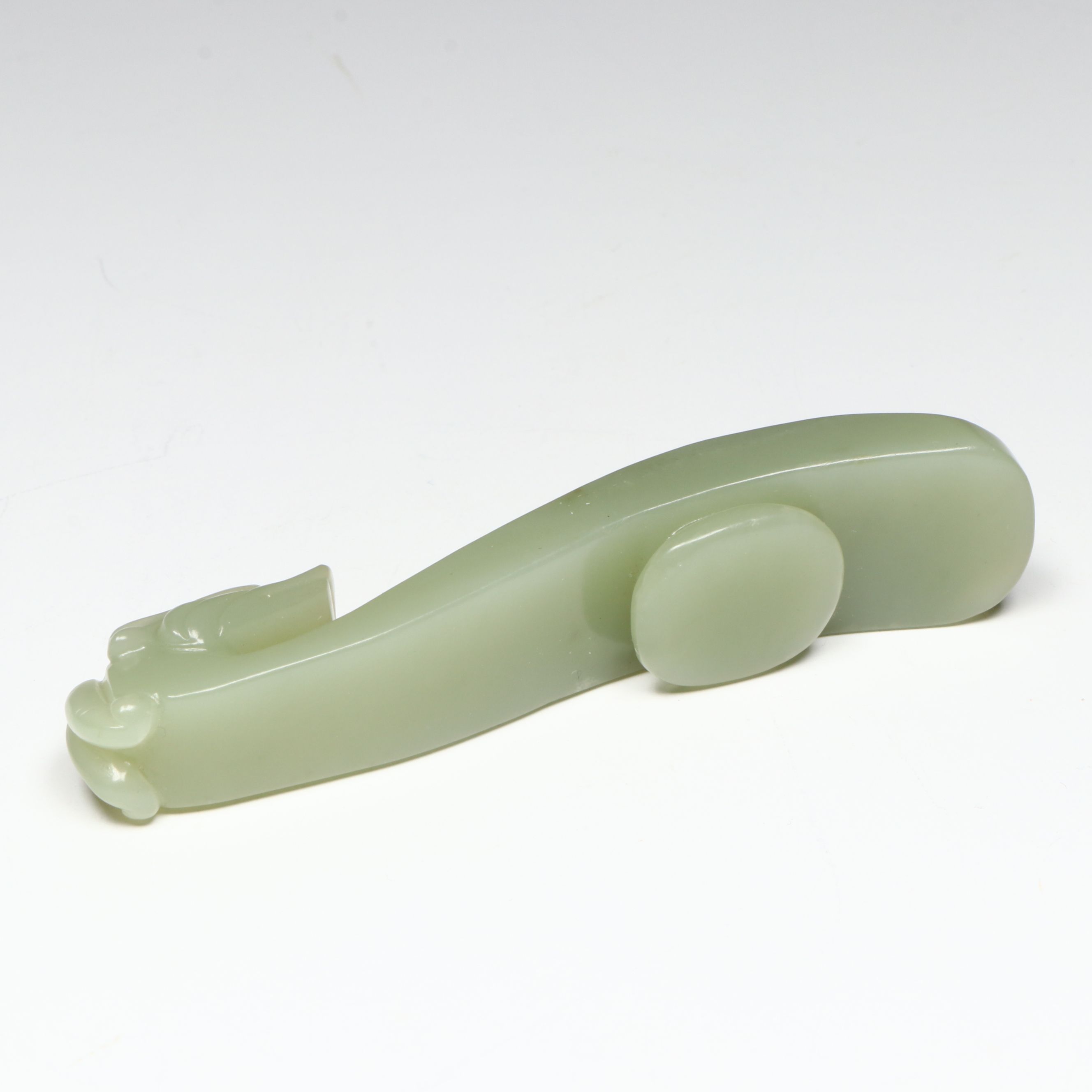 Chinese Carved Nephrite Belt Hook