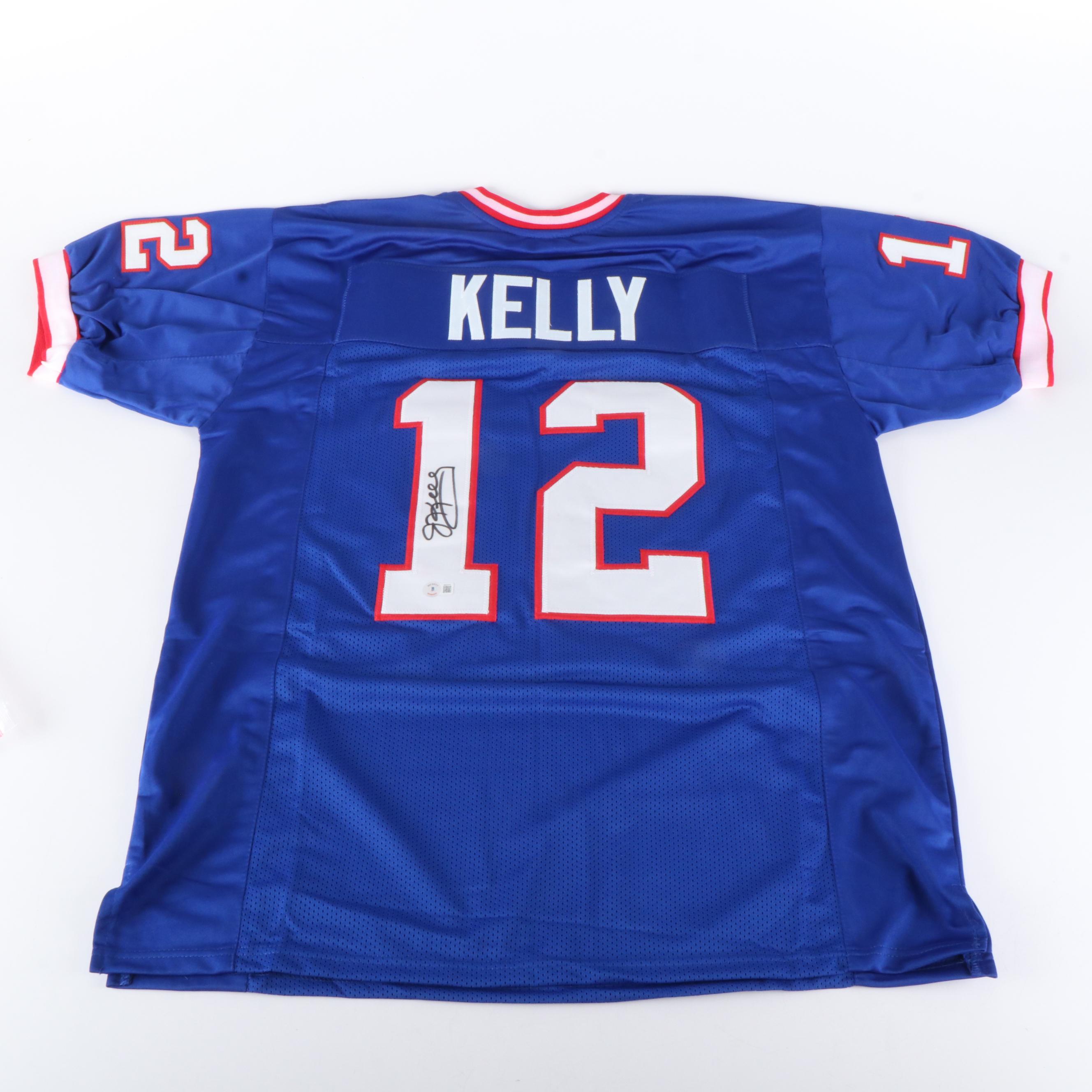 Jim Kelly Signed Buffalo Bills Football Jersey, Beckett