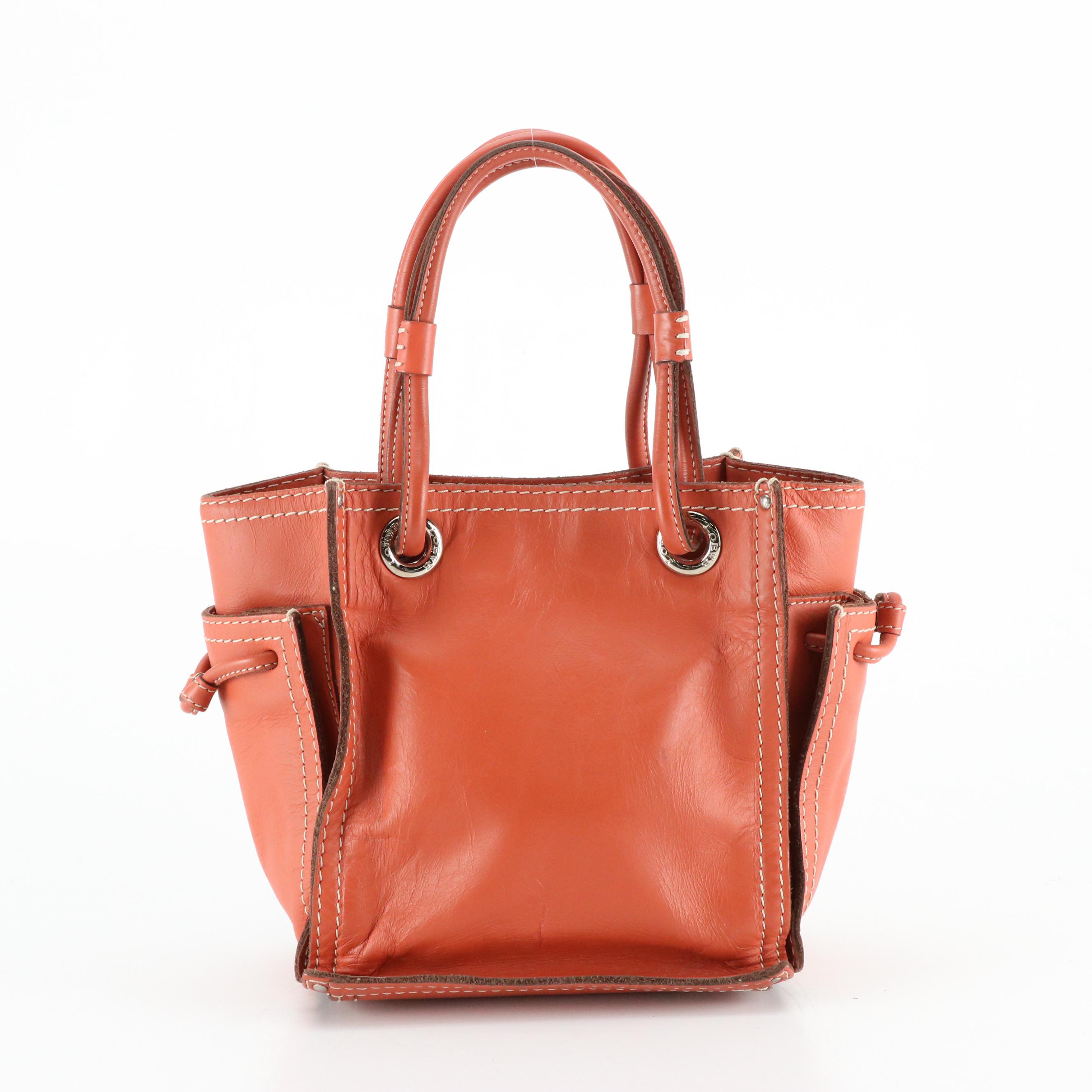Loewe Perforated Anagram Leather Small Tote