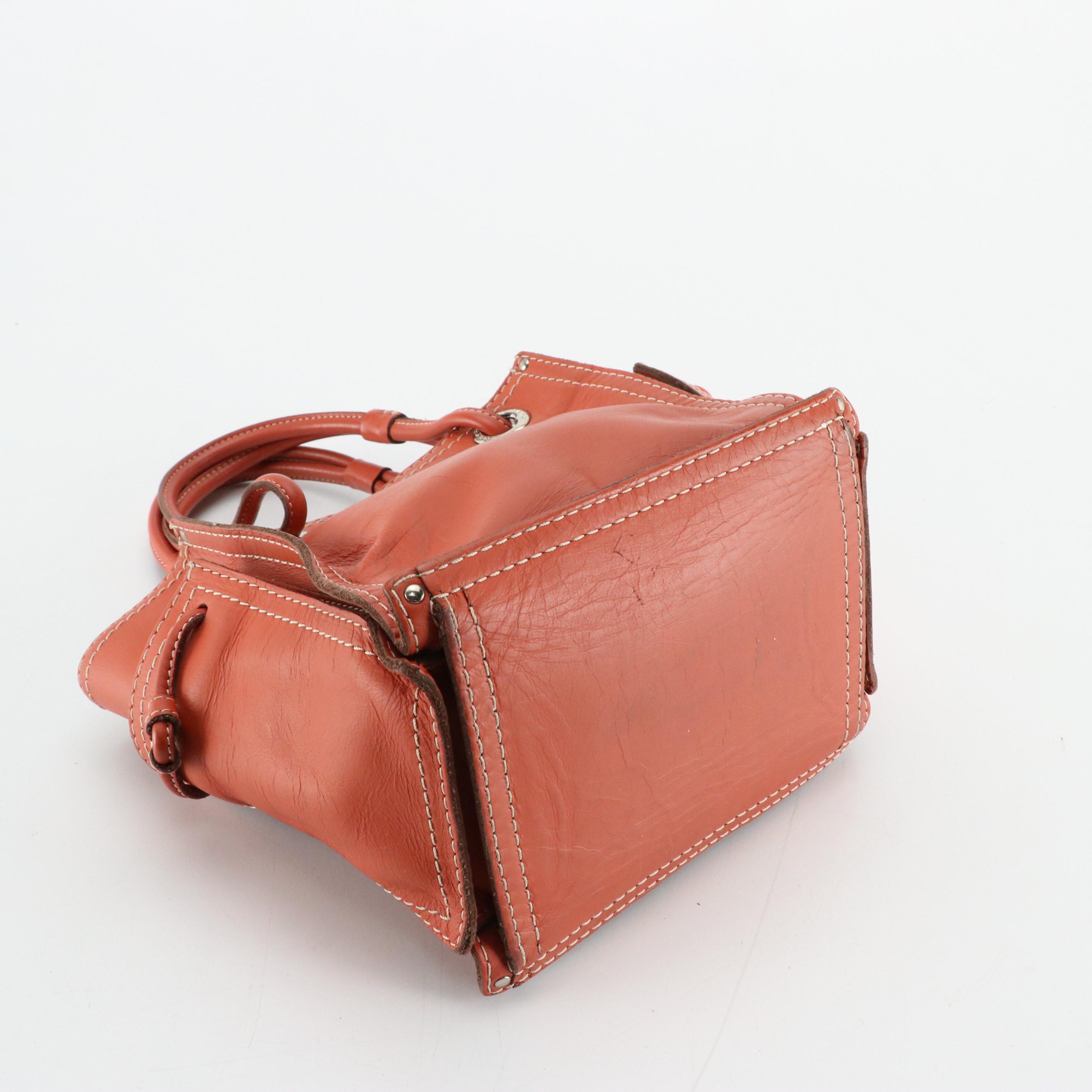 Loewe Perforated Anagram Leather Small Tote