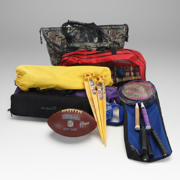 Child's Size Folding Camp Chairs, Croquet Set, and More Outdoor Equipment