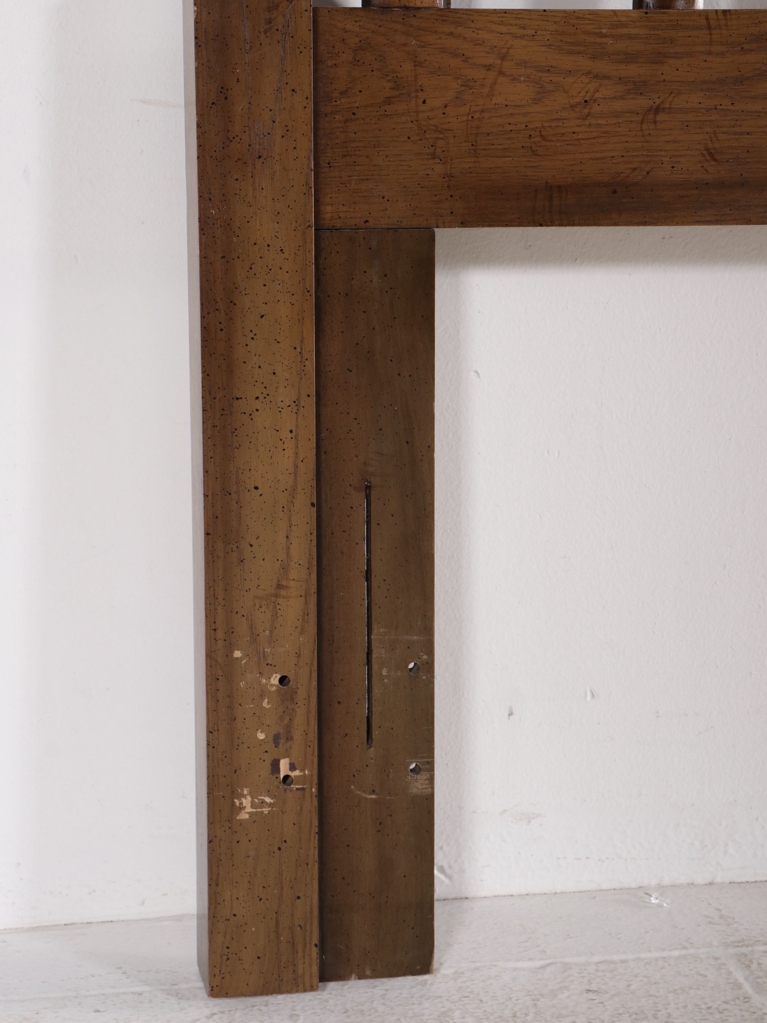 Dixie Mid Century Modern Style Faux Bamboo Fretwork Headboard