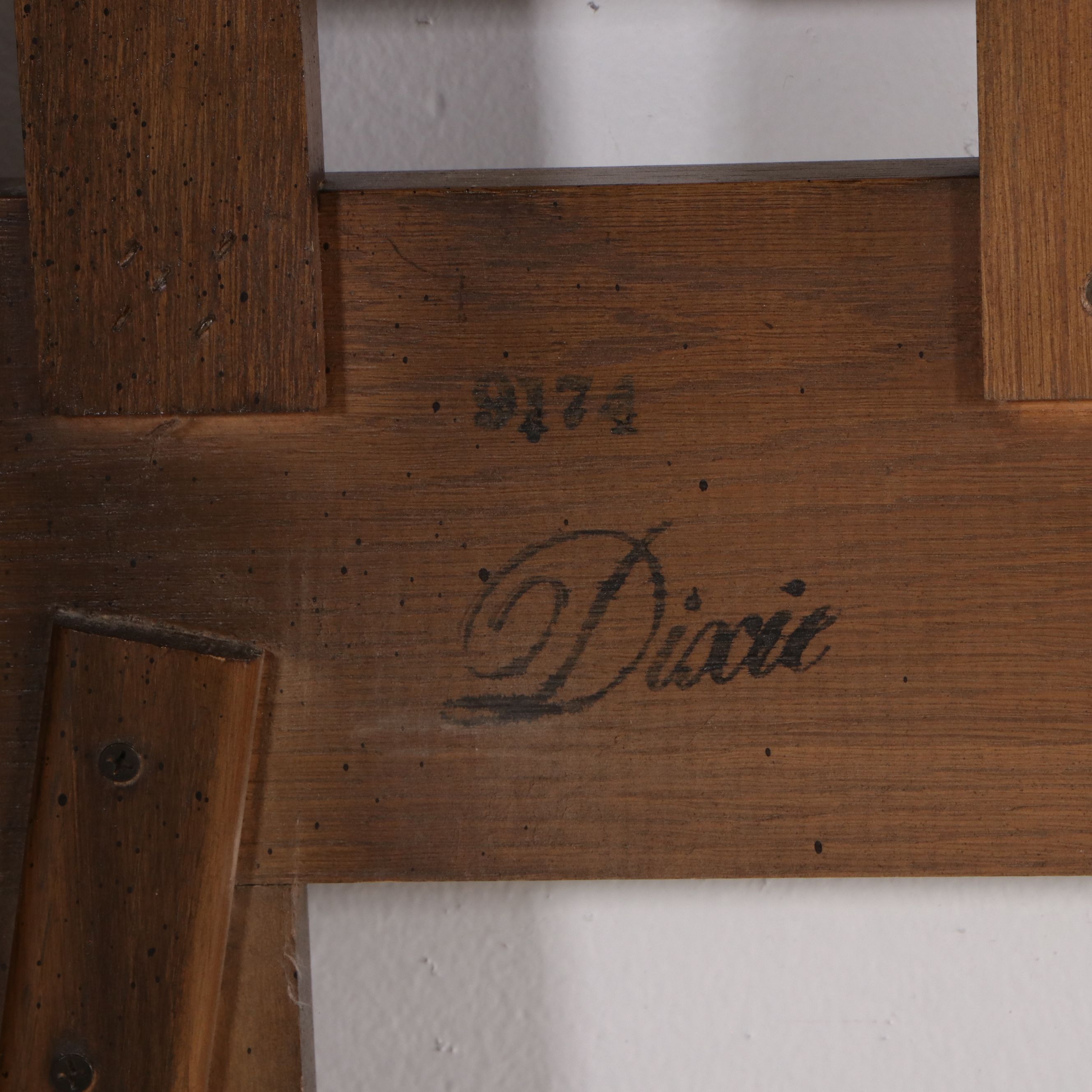 Dixie Mid Century Modern Style Faux Bamboo Fretwork Headboard