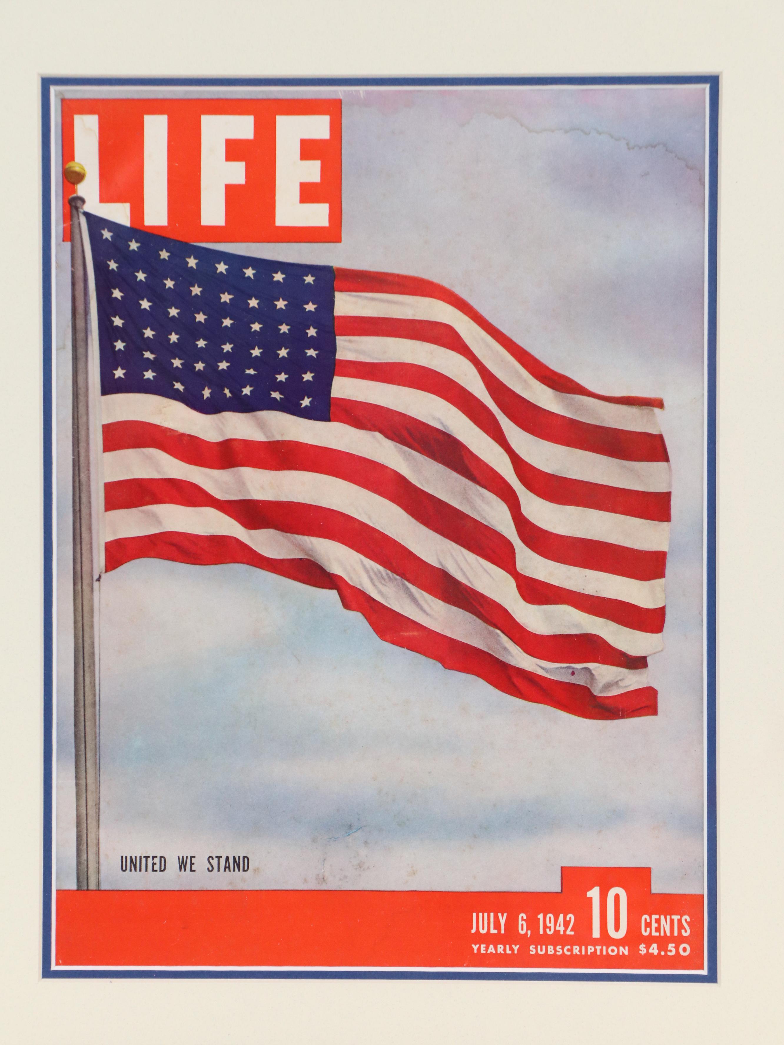 LIFE Magazine Cover and Old Taylor 86 Advertisement Offset Lithograph