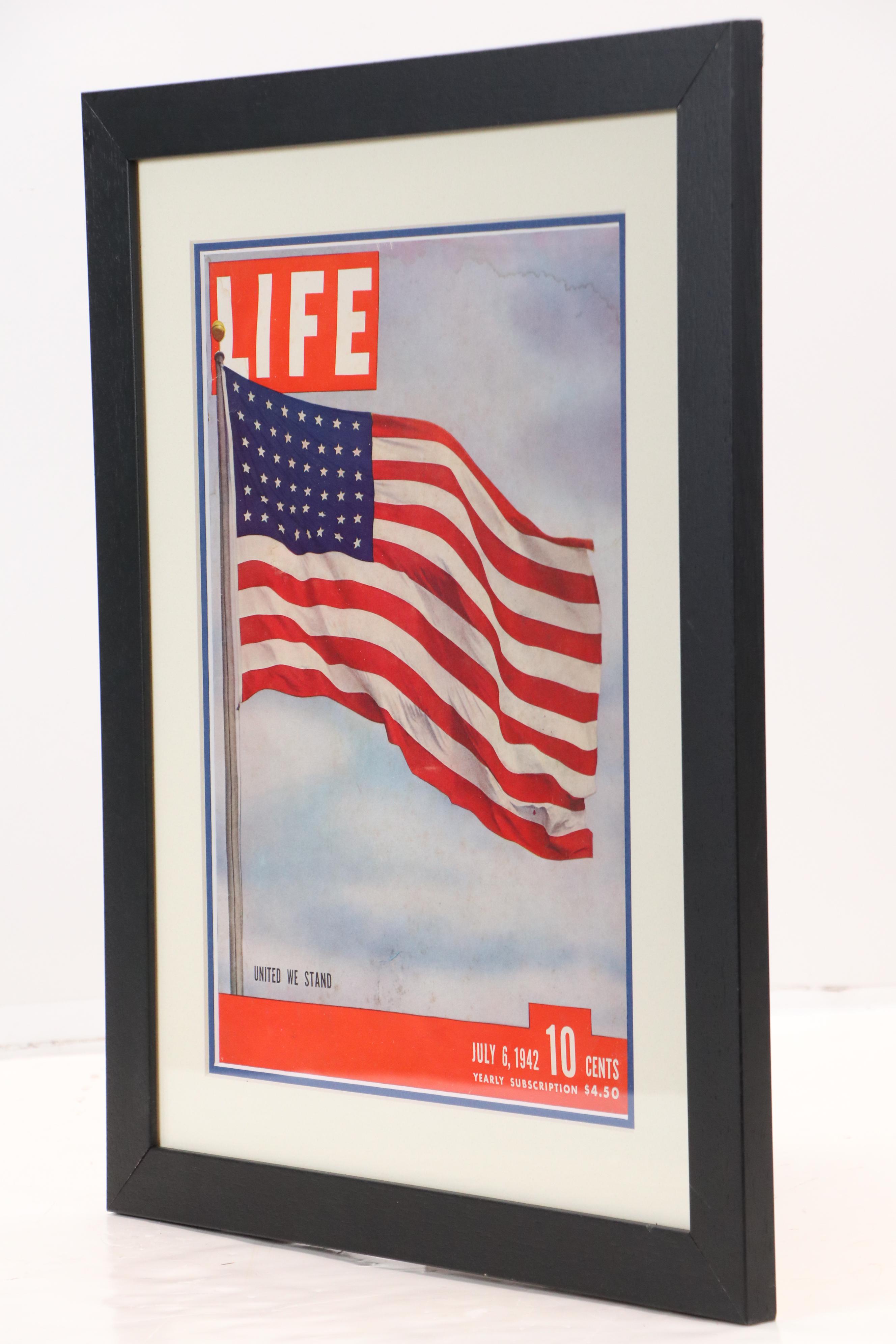 LIFE Magazine Cover and Old Taylor 86 Advertisement Offset Lithograph