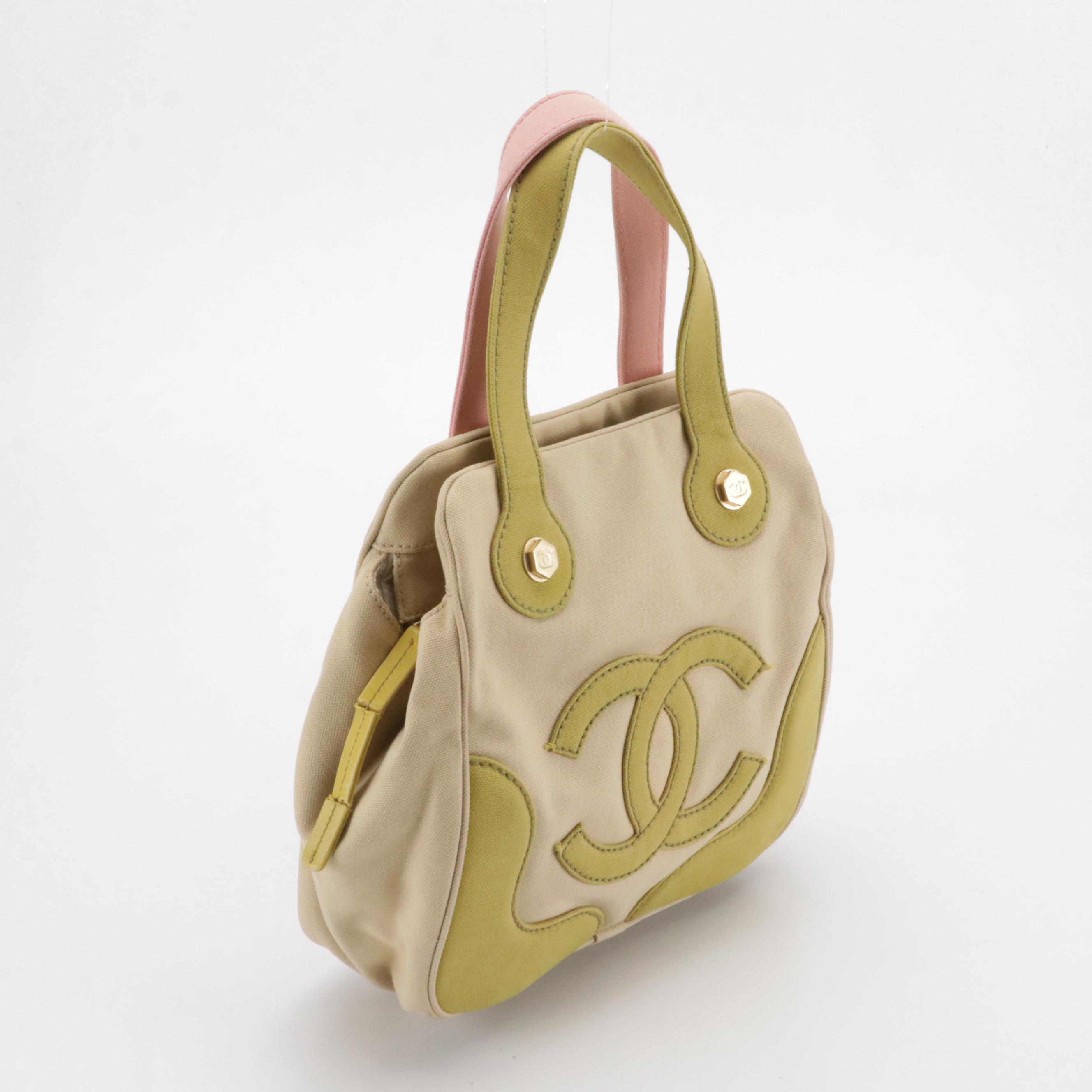 Chanel Marshmallow Tote Bag in Tricolor Canvas