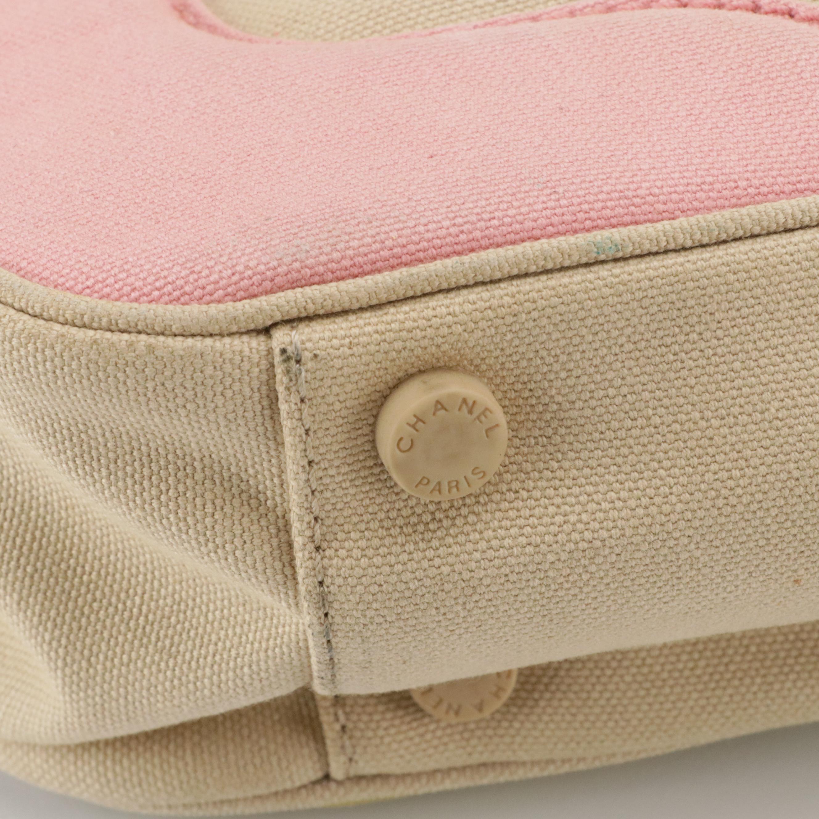 Chanel Marshmallow Tote Bag in Tricolor Canvas