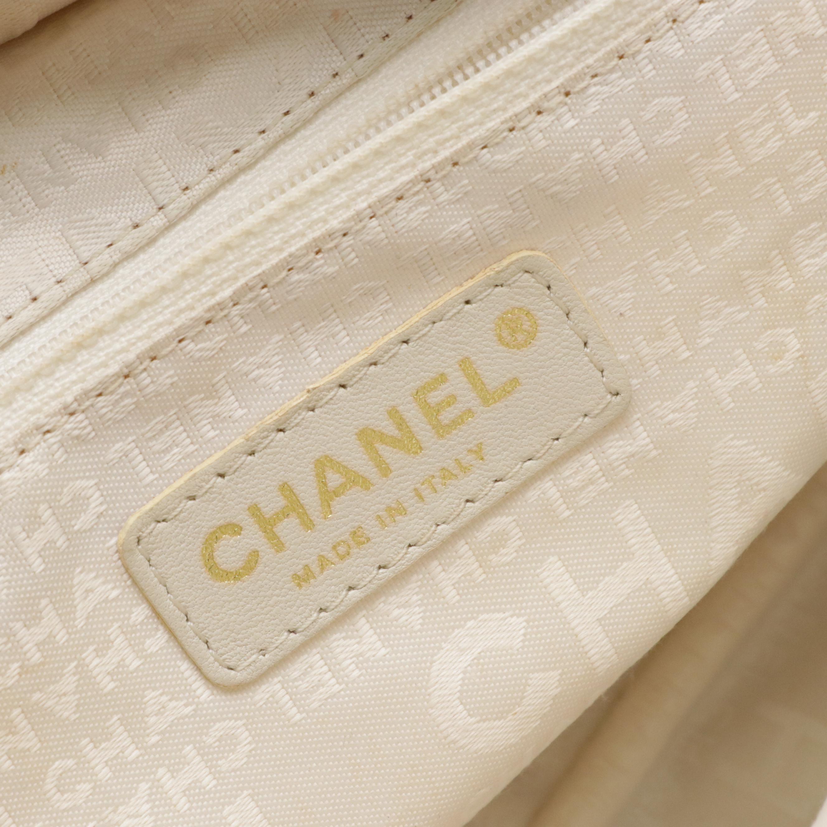 Chanel Marshmallow Tote Bag in Tricolor Canvas