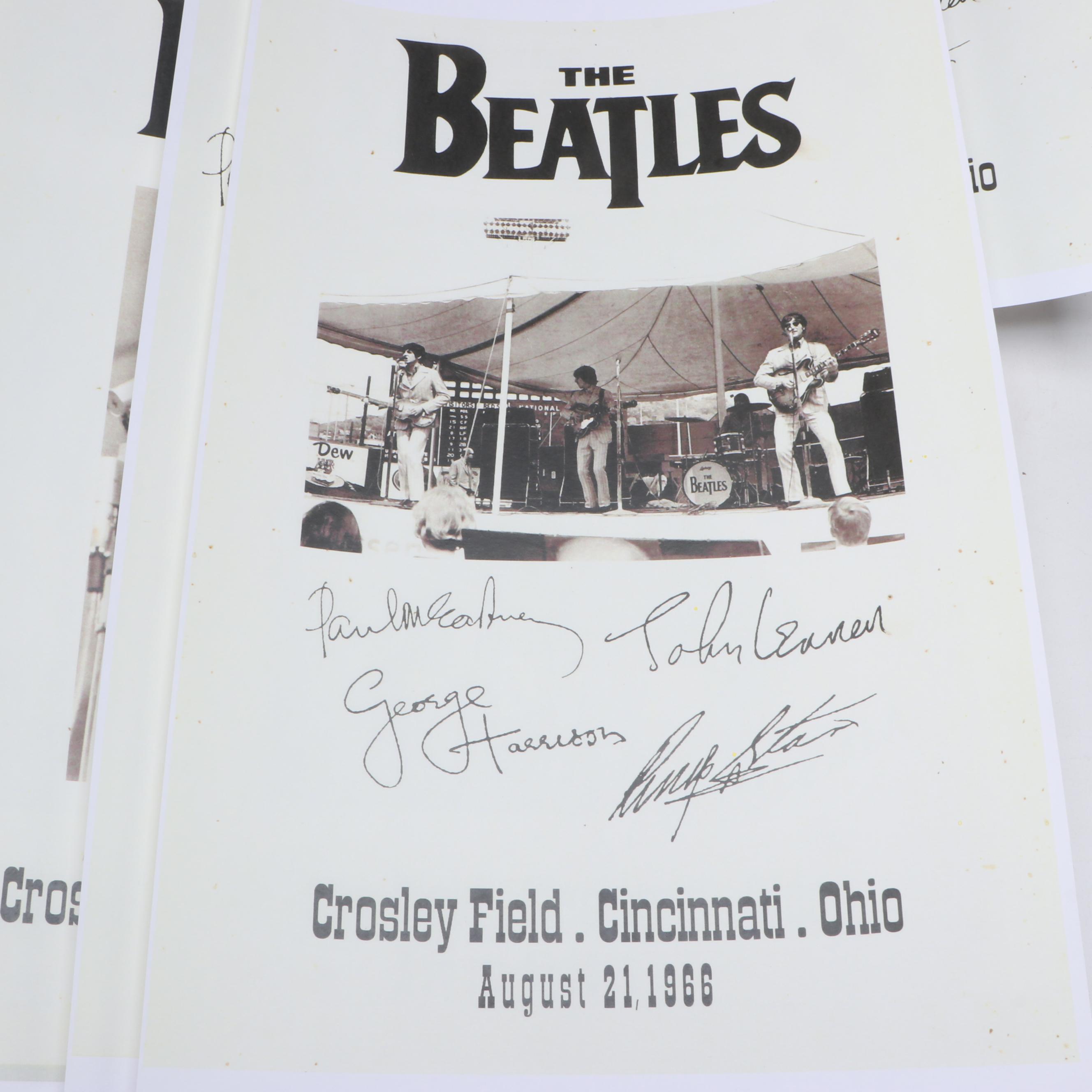 Reproduction Marilyn Monroe Nude Pinup Calendar with Beatles Memorabilia