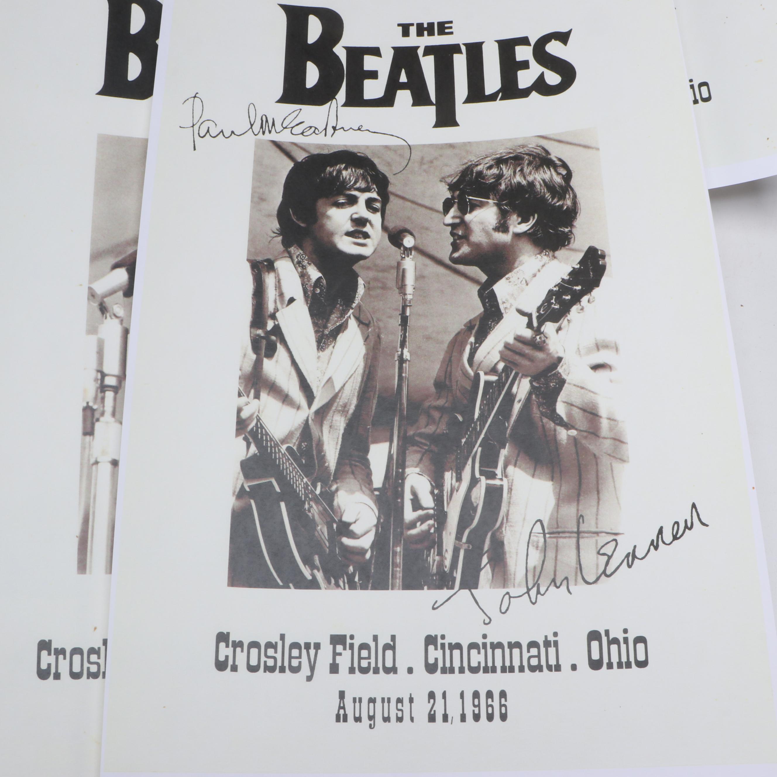 Reproduction Marilyn Monroe Nude Pinup Calendar with Beatles Memorabilia