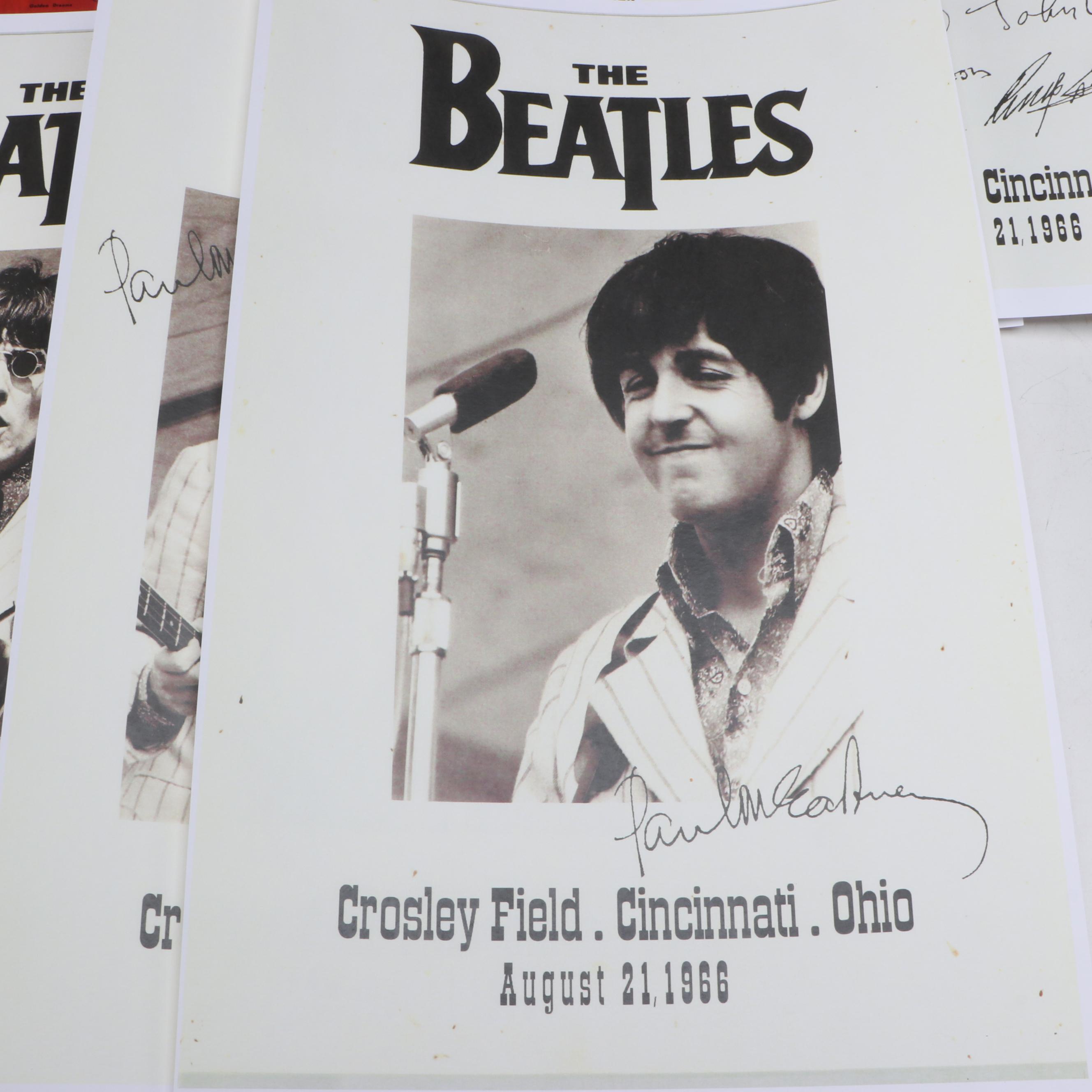 Reproduction Marilyn Monroe Nude Pinup Calendar with Beatles Memorabilia