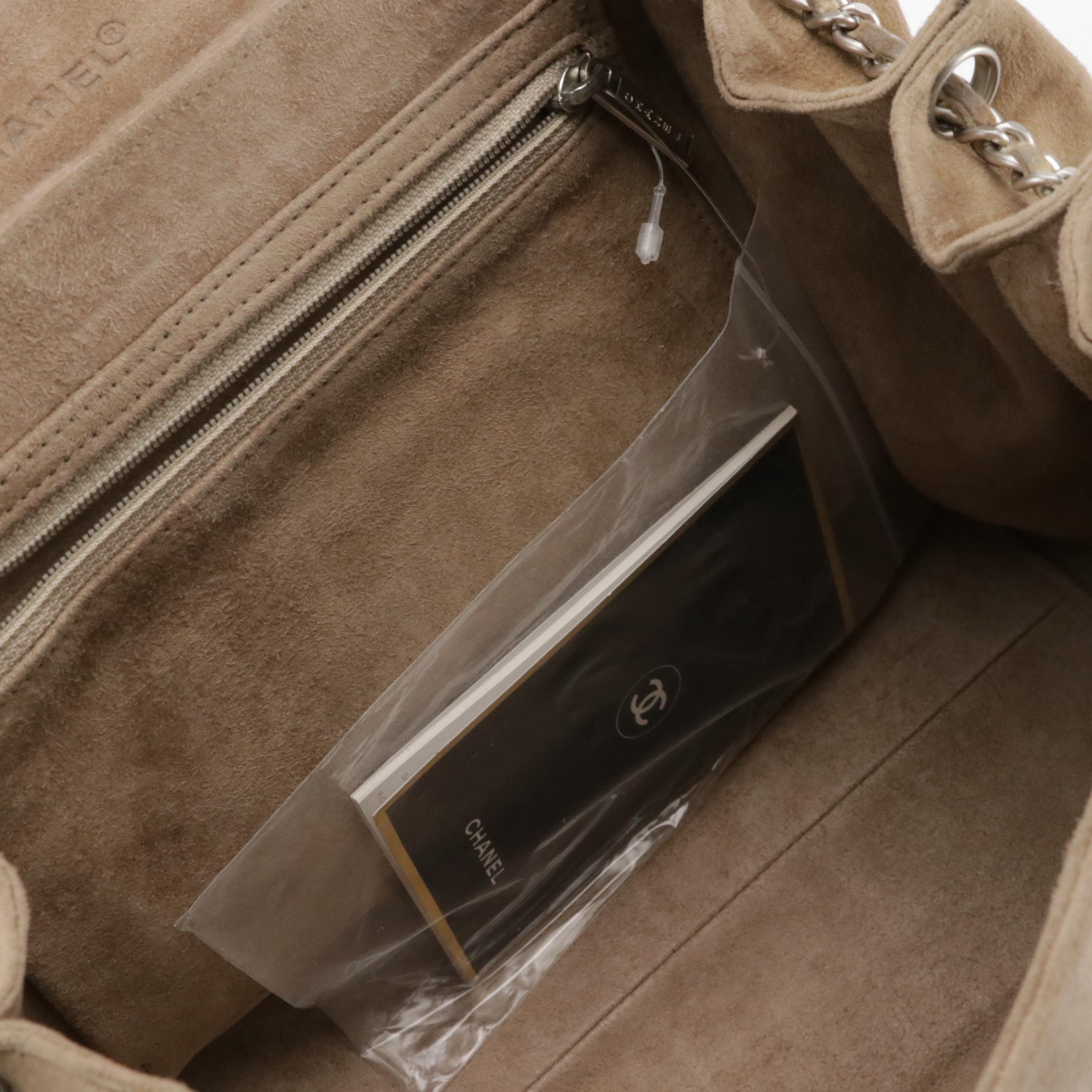 Chanel Patchwork Flap Bag in Neutral Suede