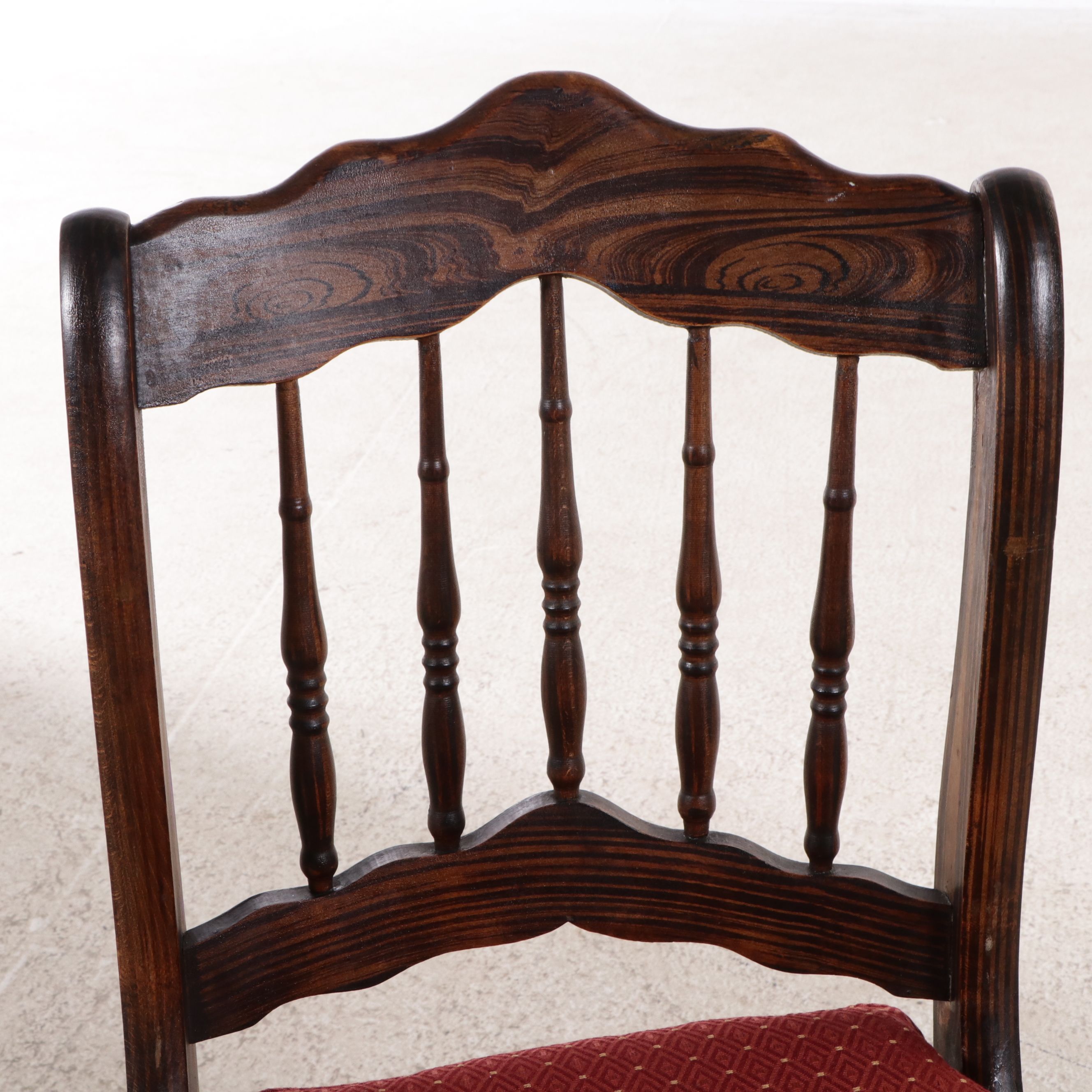 Set of Four Early Victorian Rosewood Grained Side Chairs