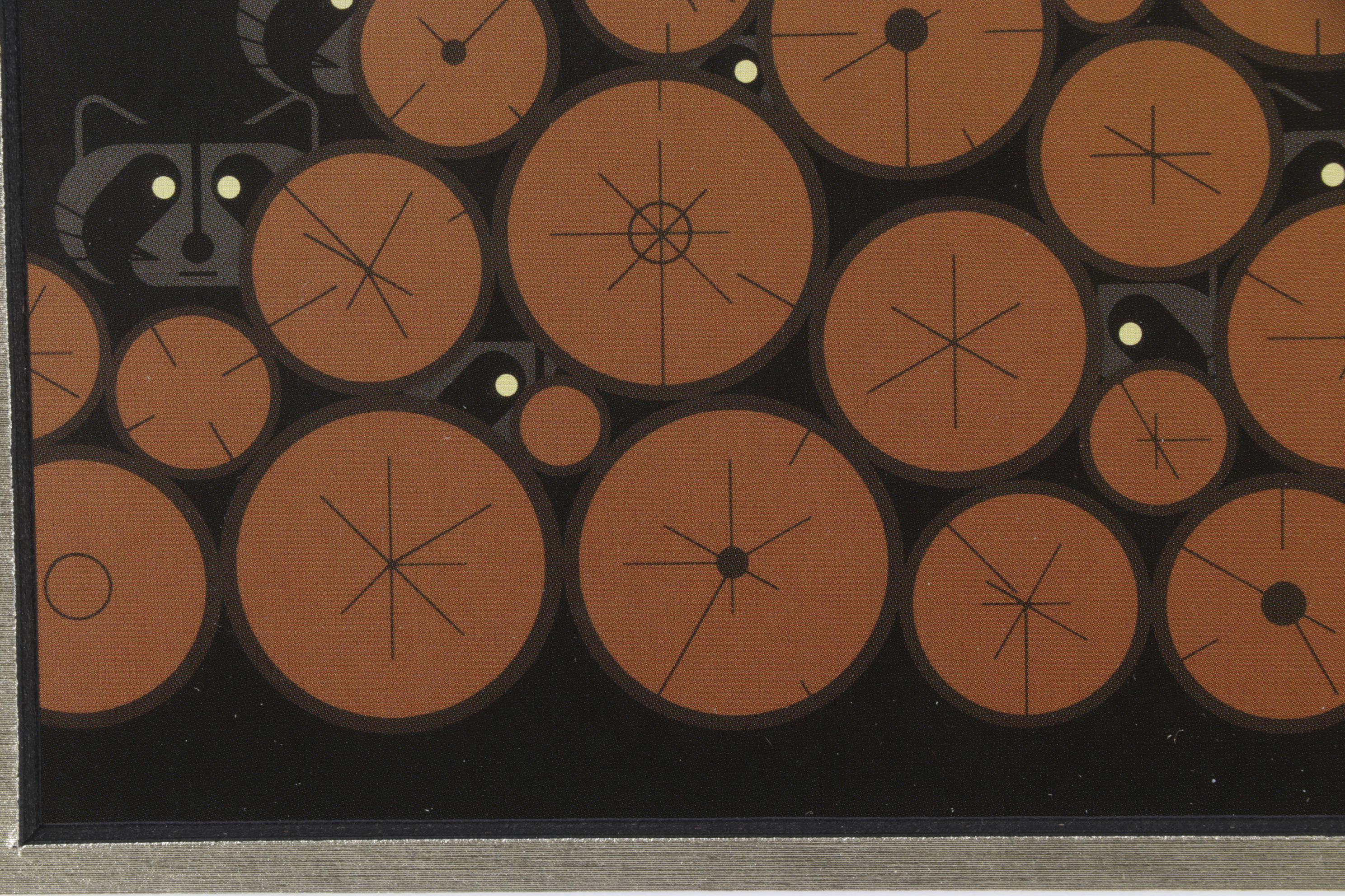 Offset Lithograph after Charley Harper "Raccoonaissance"