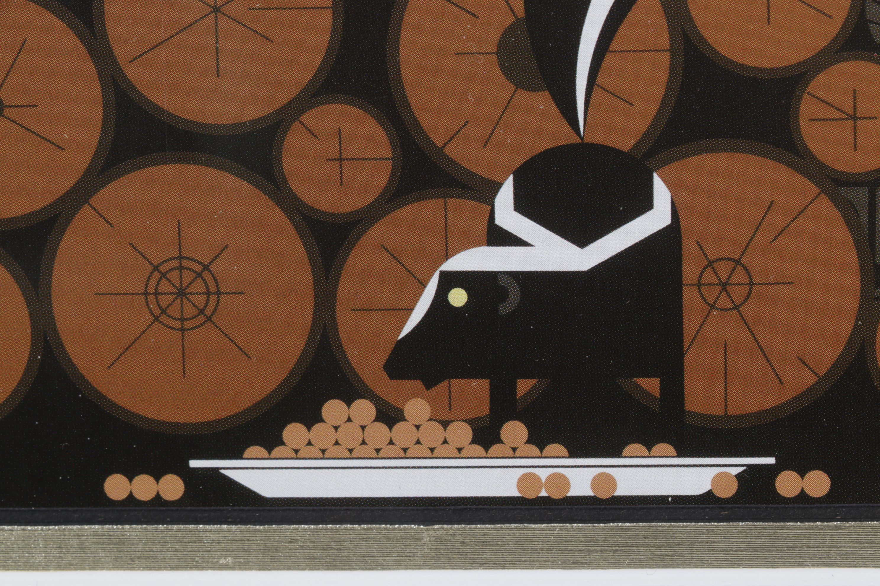 Offset Lithograph after Charley Harper "Raccoonaissance"
