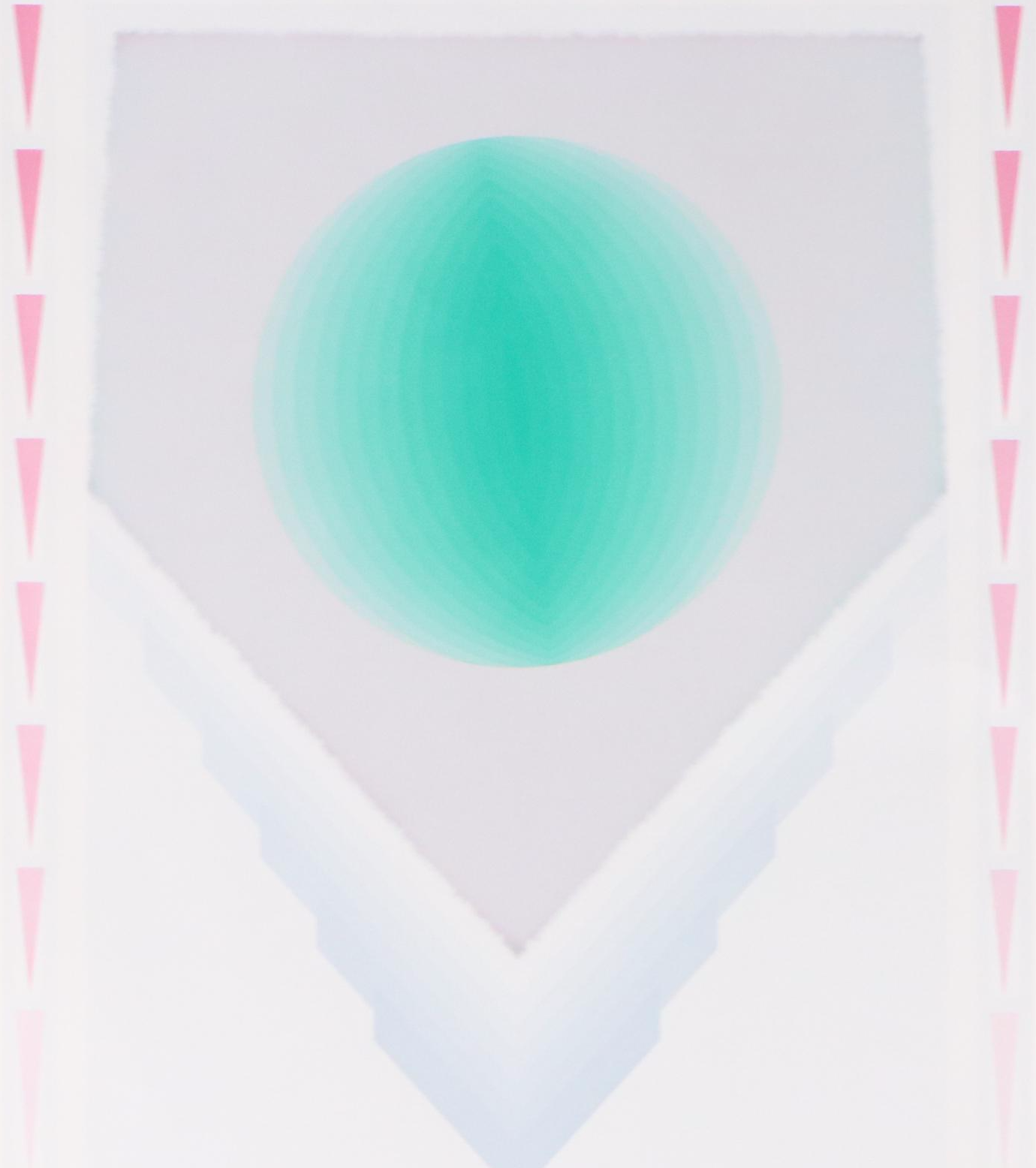 Nobuteru Shimotakahara Op Art Serigraph "Time and Space," Late 20th Century