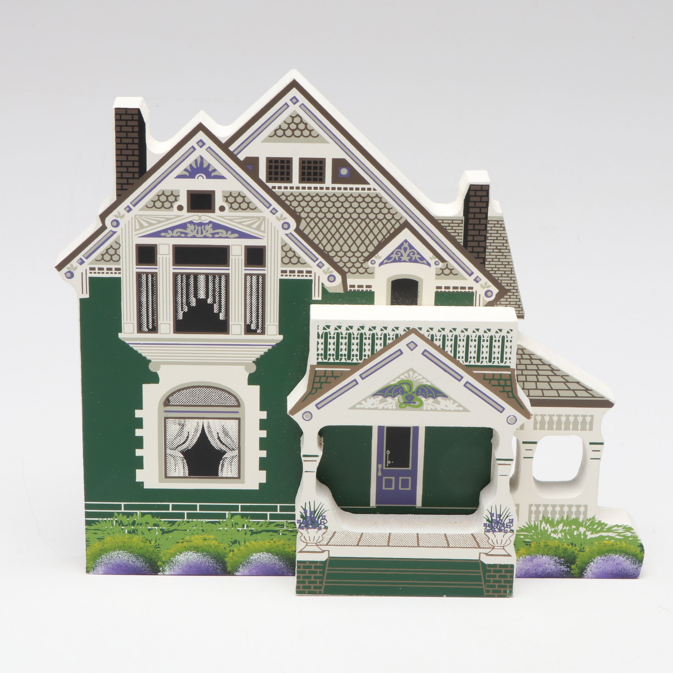 Cat's Meow "Village Peddler" with Shelia's "Ray House" and More Wood Buildings