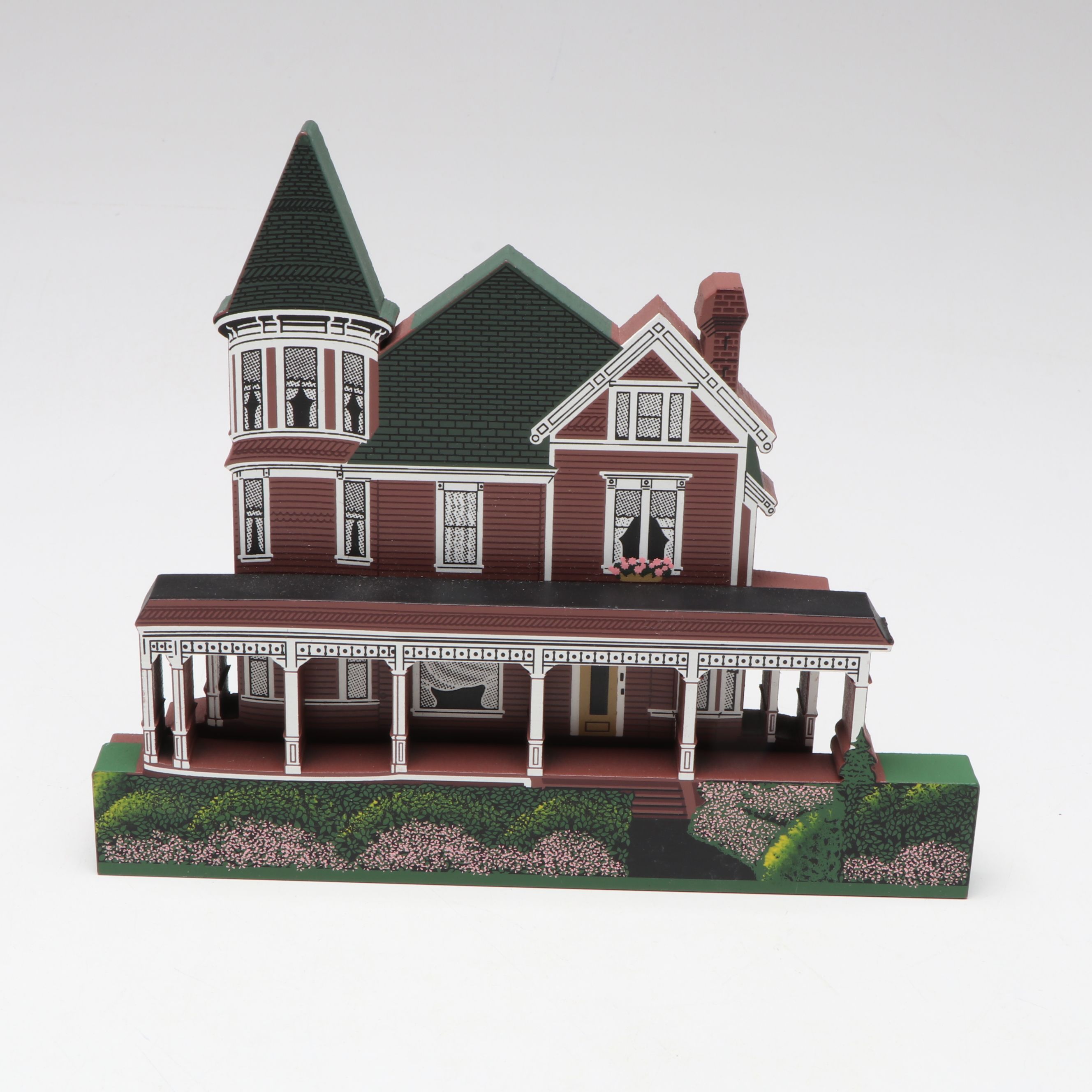 Cat's Meow "Village Peddler" with Shelia's "Ray House" and More Wood Buildings