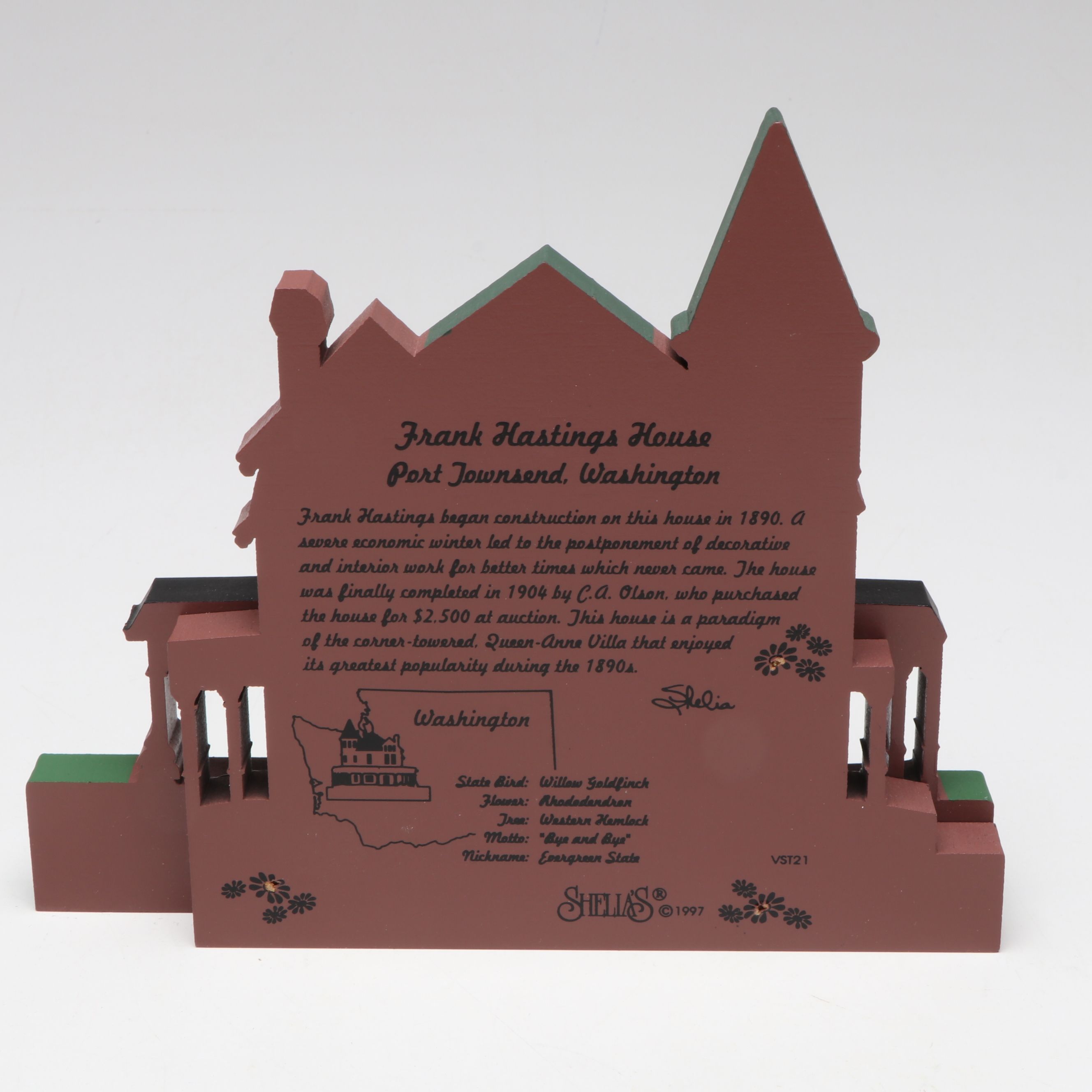 Cat's Meow "Village Peddler" with Shelia's "Ray House" and More Wood Buildings