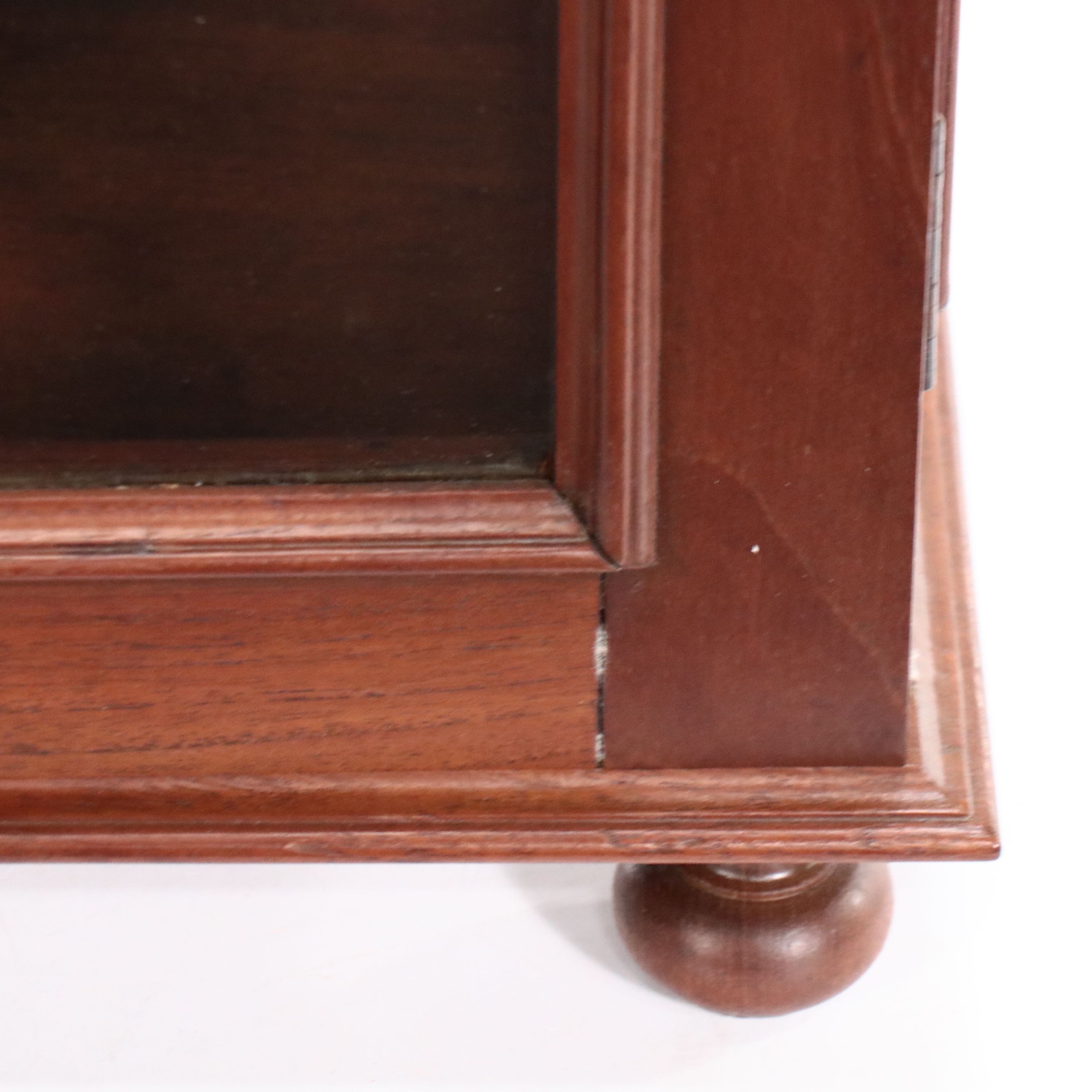 Wooden Two-Tier Curio Cabinet