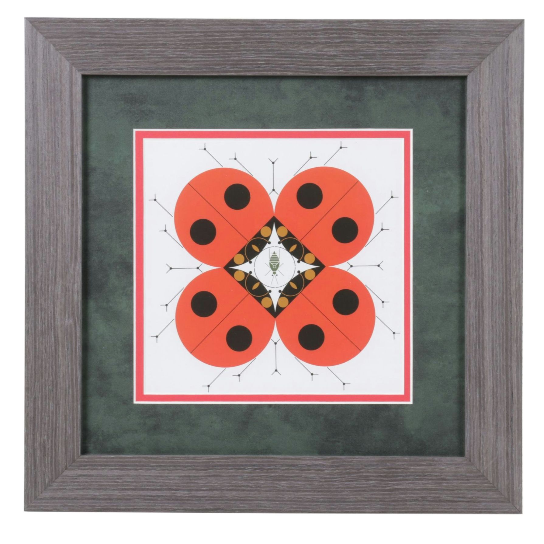 Offset Lithograph after Charley Harper "The Last Aphid"