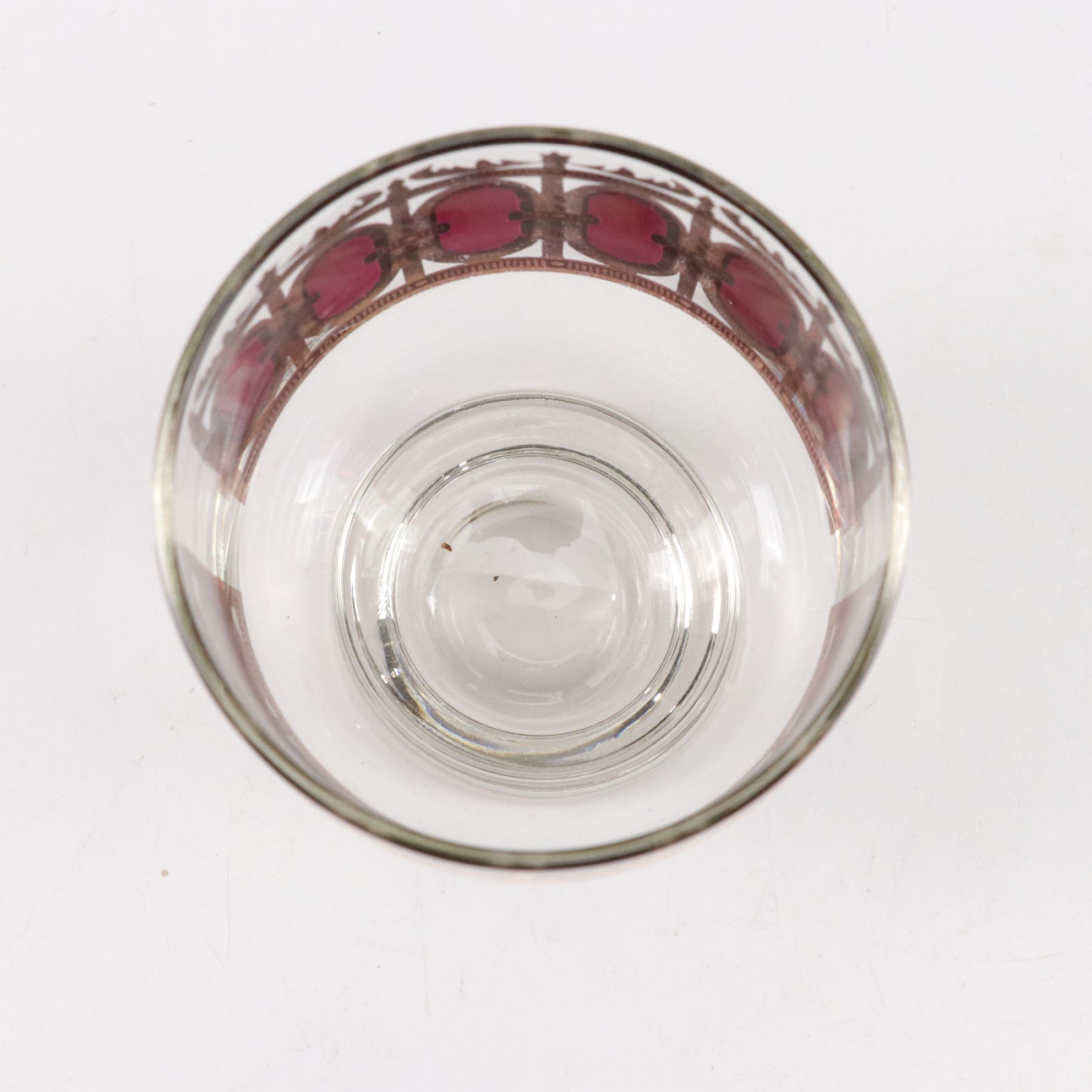 Culver Ferris Wheel Bar Caddy with 22K Accented Glassware, Mid-20th Century