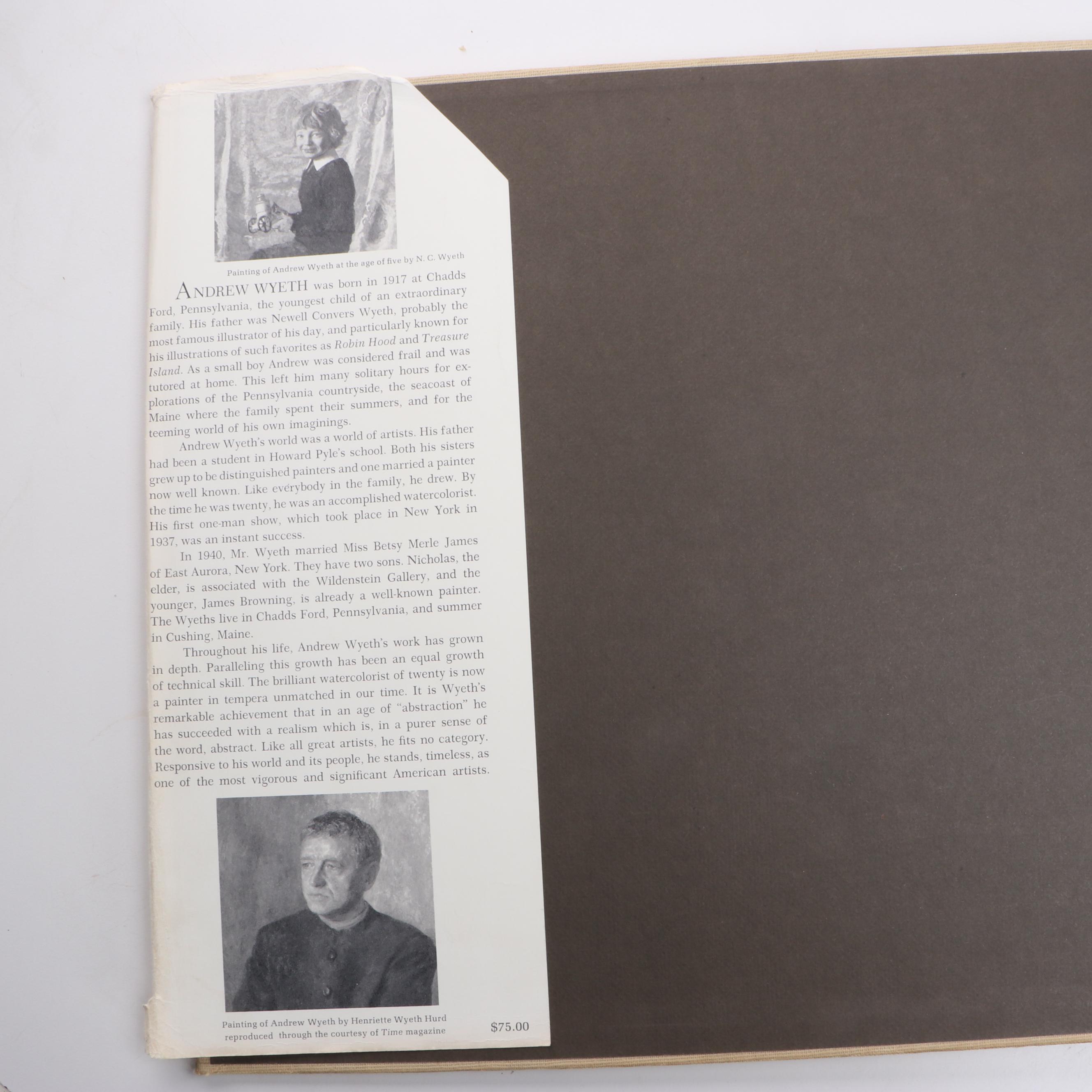 Second Printing "Andrew Wyeth" by Richard Meryman, 1968