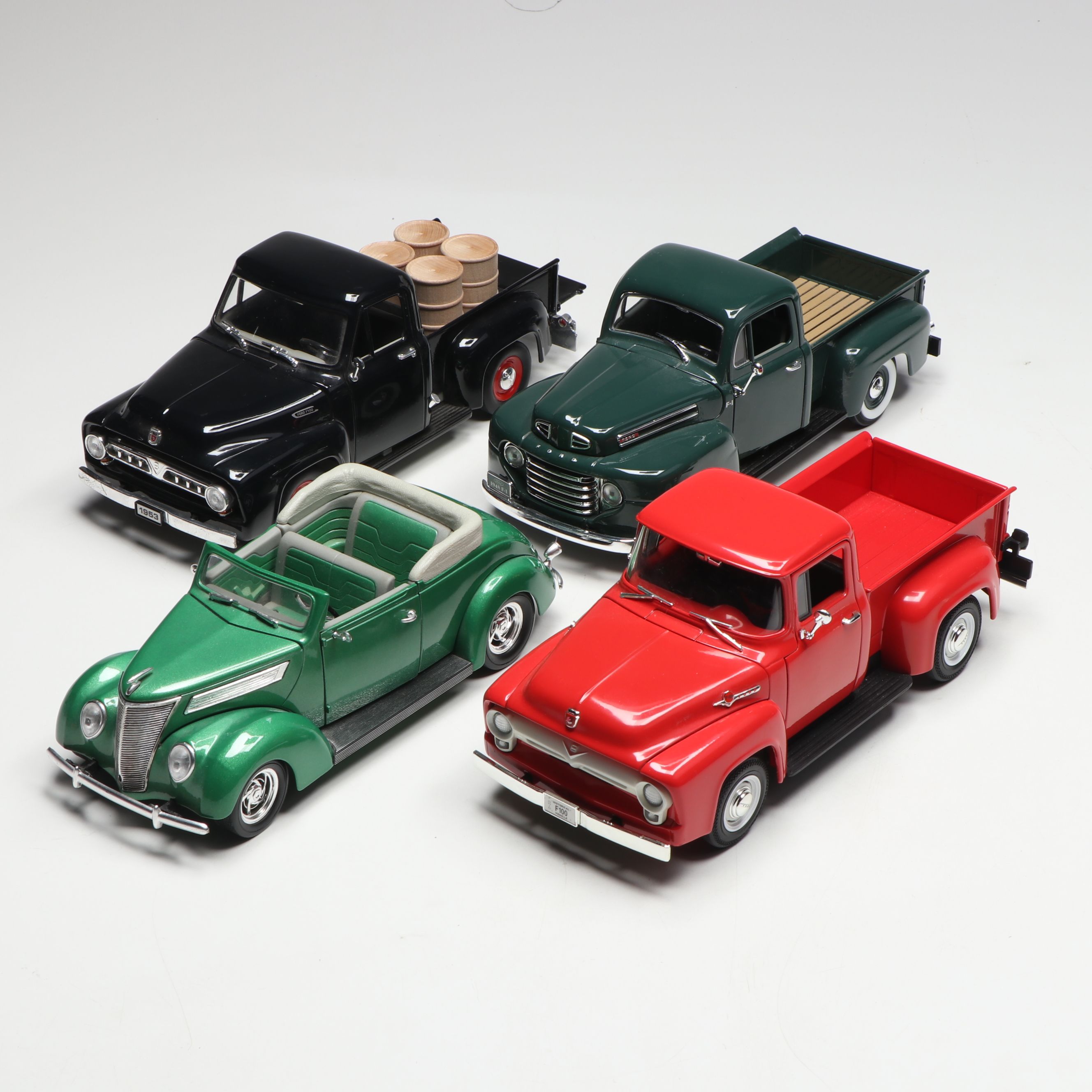 Ford F-100, Ford Convertible, and More 1:18 Scale Model Diecast Cars