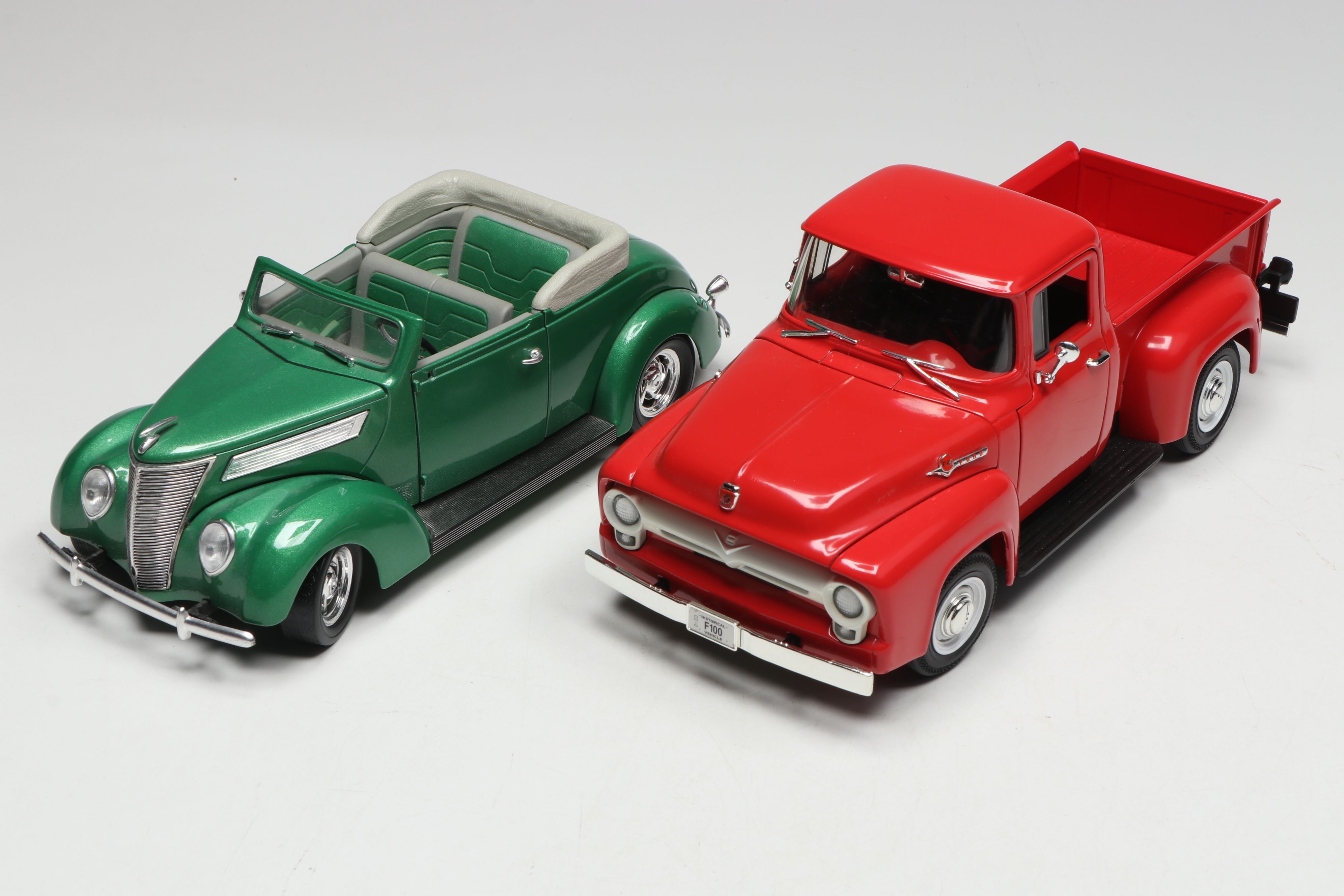 Ford F-100, Ford Convertible, and More 1:18 Scale Model Diecast Cars