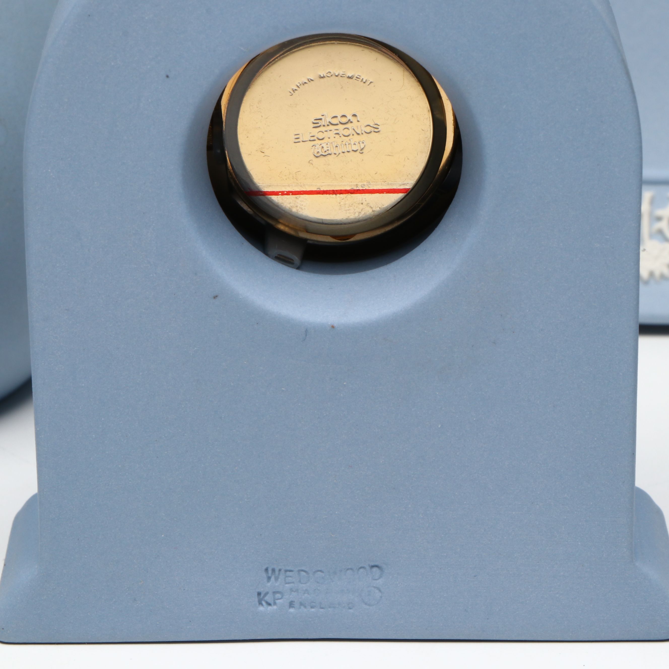 Wedgwood Jasperware Desk Clocks, Ornament, Plate, and Bud Vase