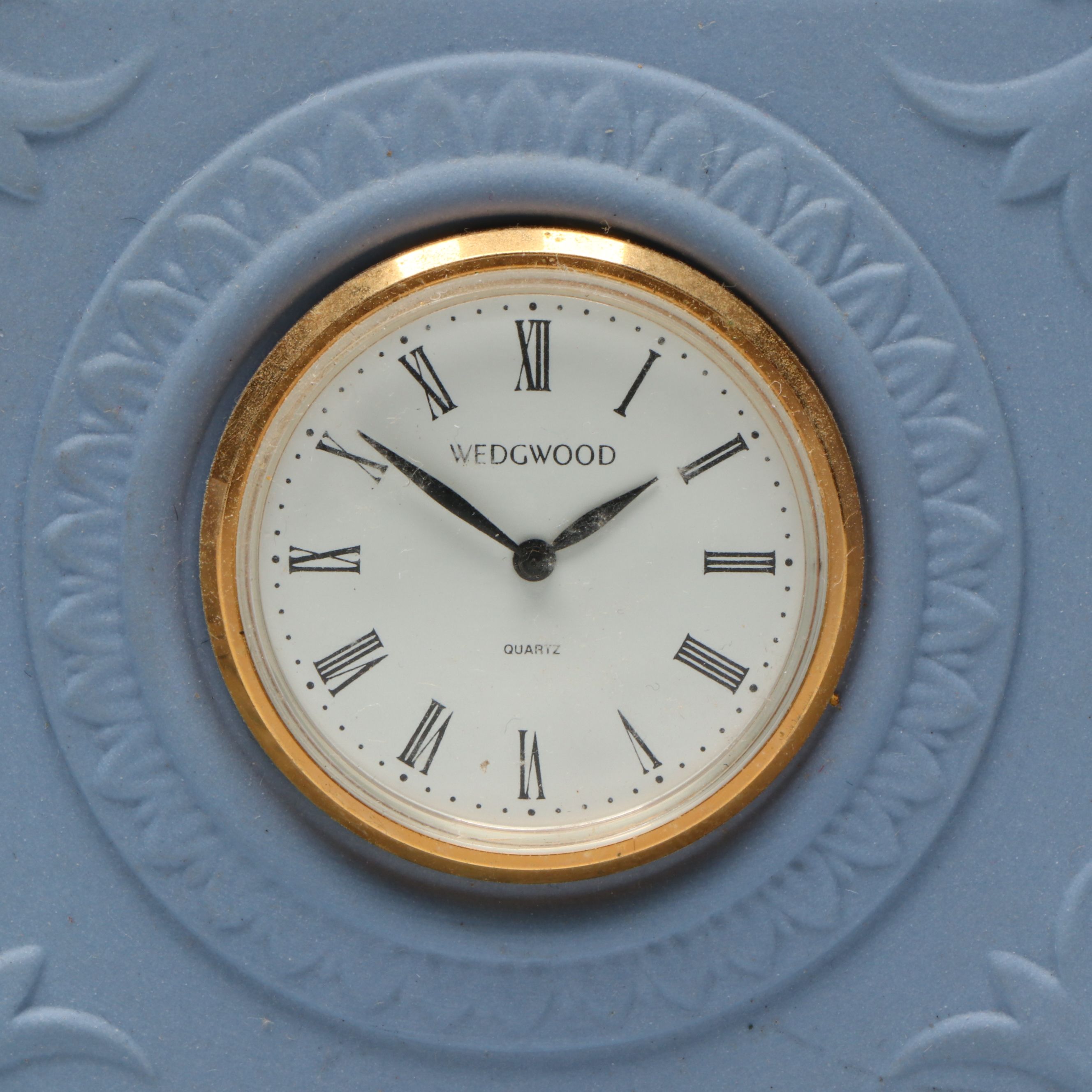 Wedgwood Jasperware Desk Clocks, Ornament, Plate, and Bud Vase