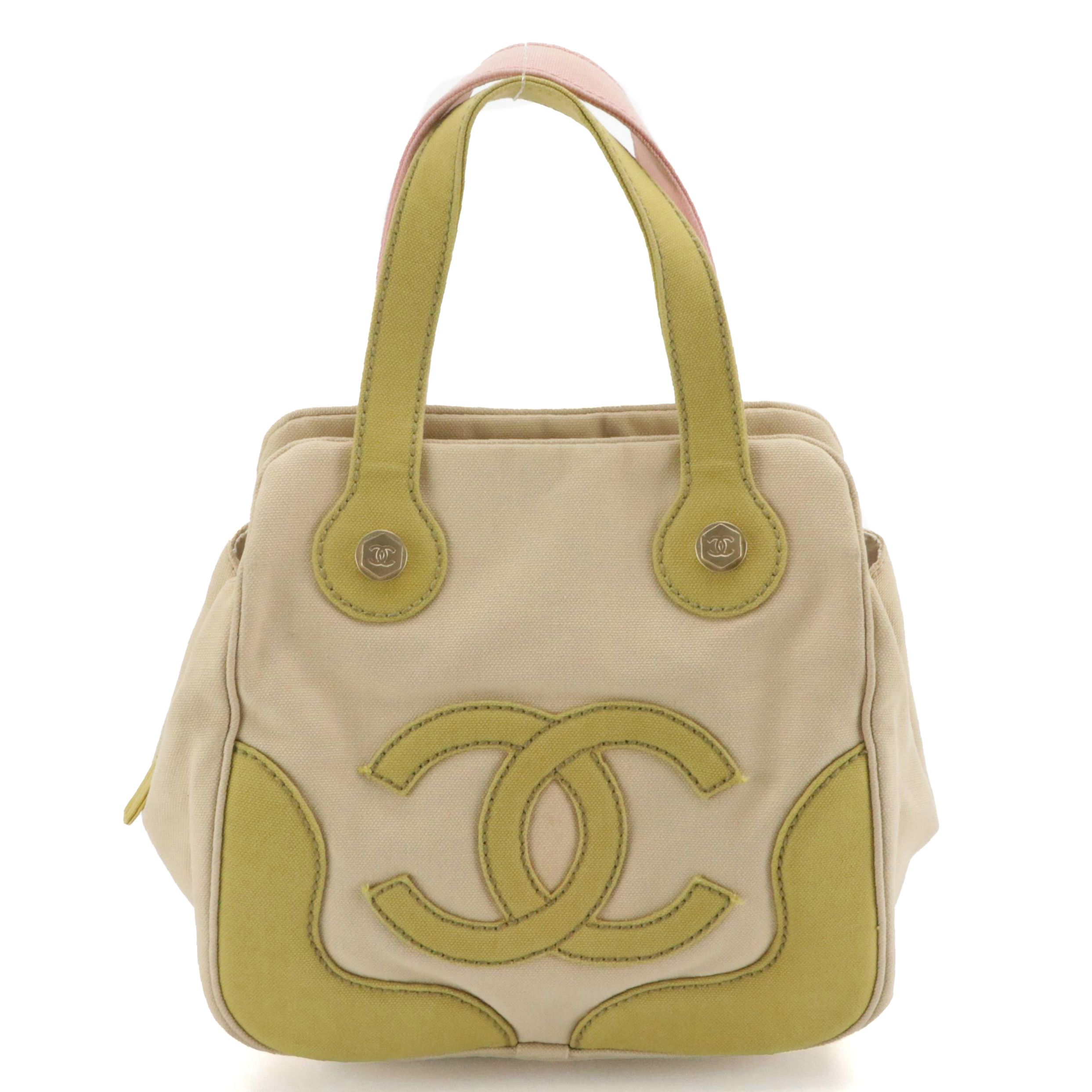 Chanel Marshmallow Tote Bag in Tricolor Canvas