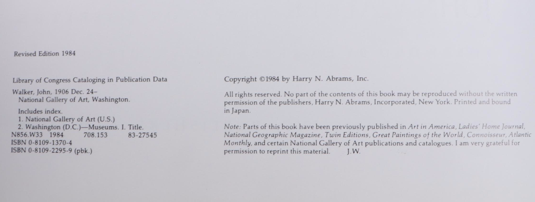 "National Gallery of Art:Washington" and "French Art Treasures at the Hermitage"