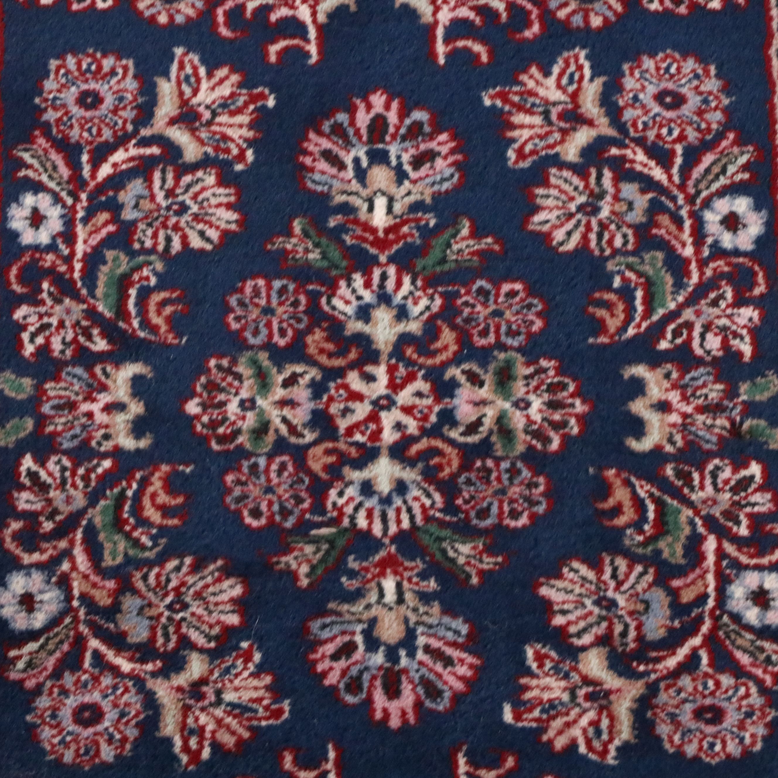 2'7 x 16'5 Hand-Knotted Persian Sarouk Carpet Runner