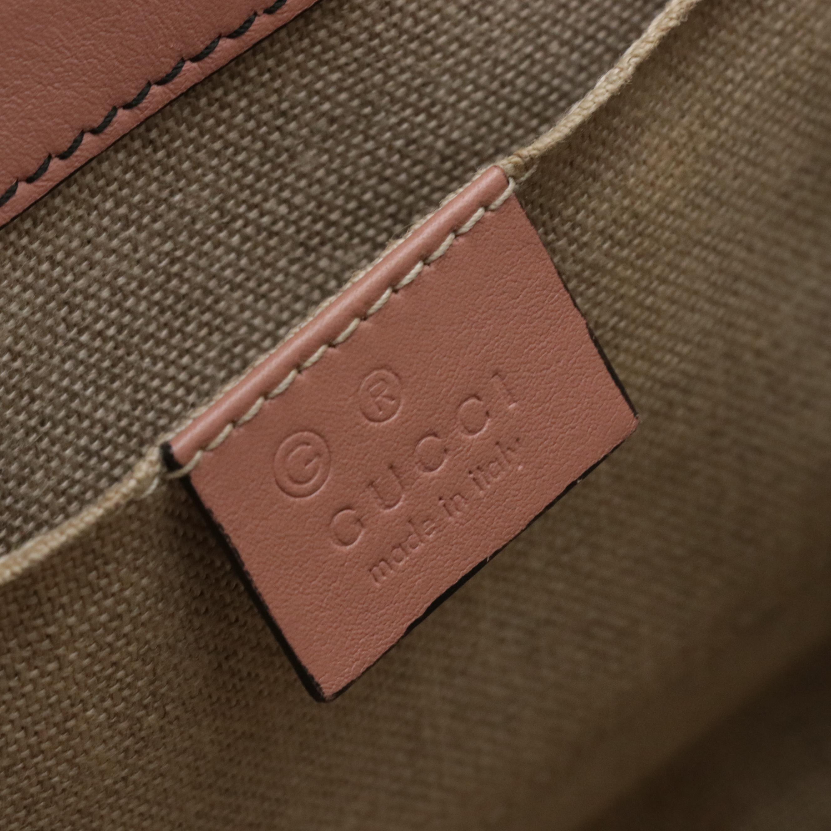 Gucci Medium Emily Chain Shoulder Bag in Pink Microguccissima Leather