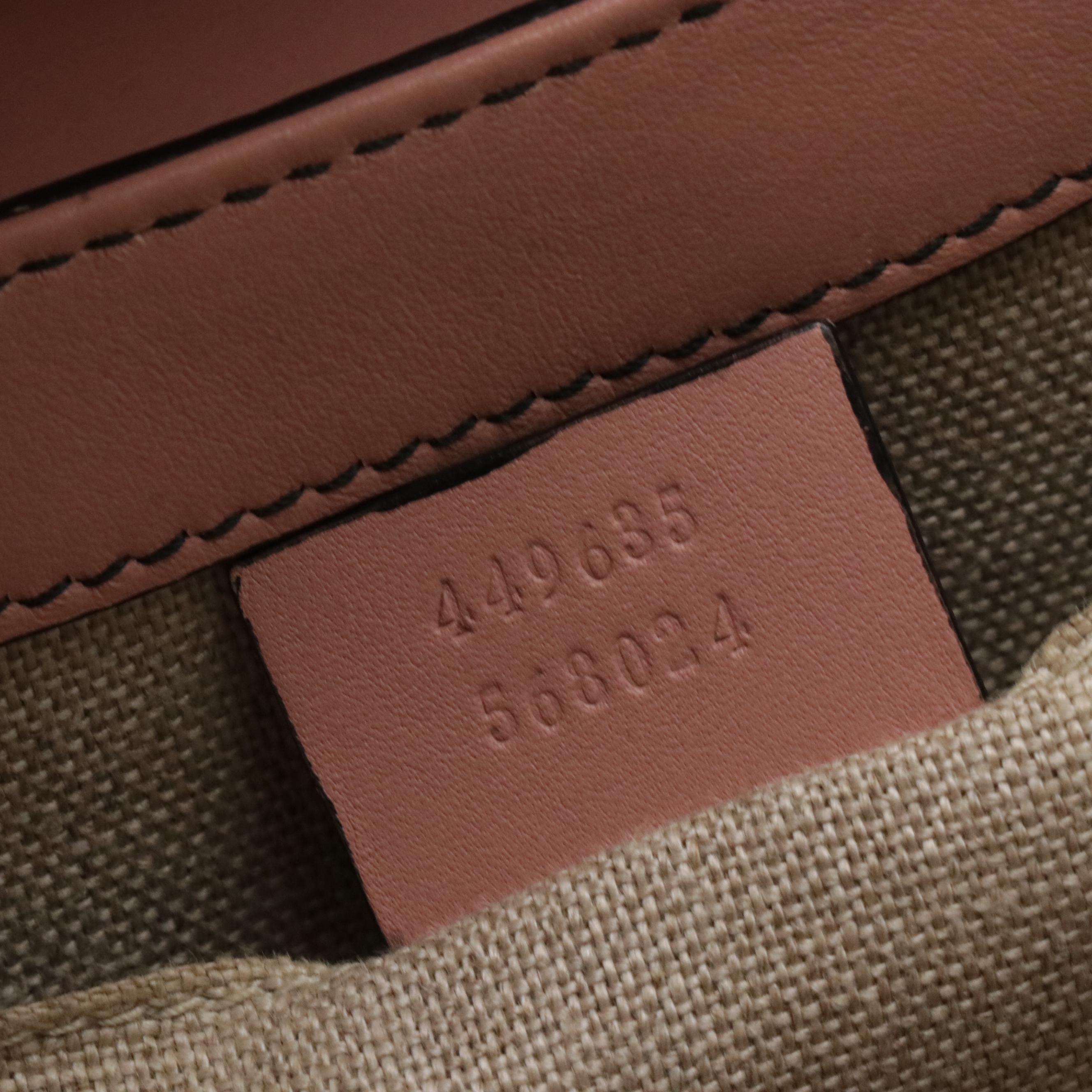 Gucci Medium Emily Chain Shoulder Bag in Pink Microguccissima Leather