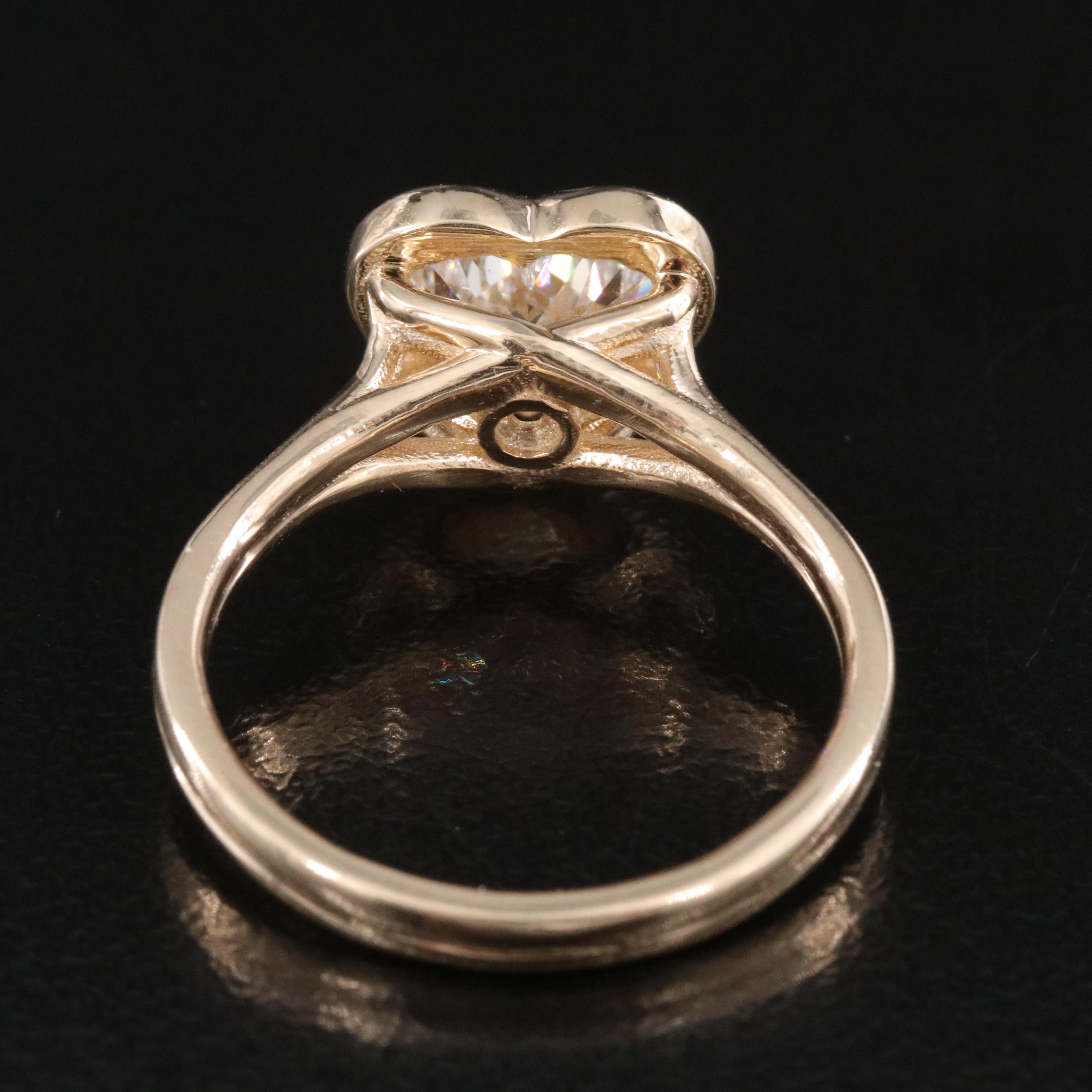 14K 2.09 CT Lab Grown Diamond Solitaire Ring with IGI Report