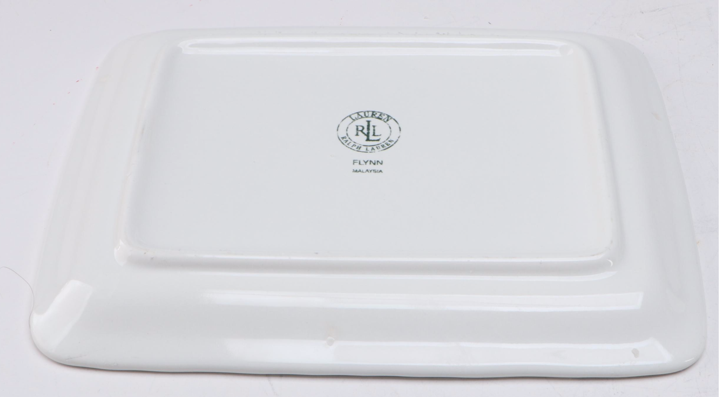 Ralph Lauren "Flynn" Blue and White Ceramic Covered Casserole and Butter Dish