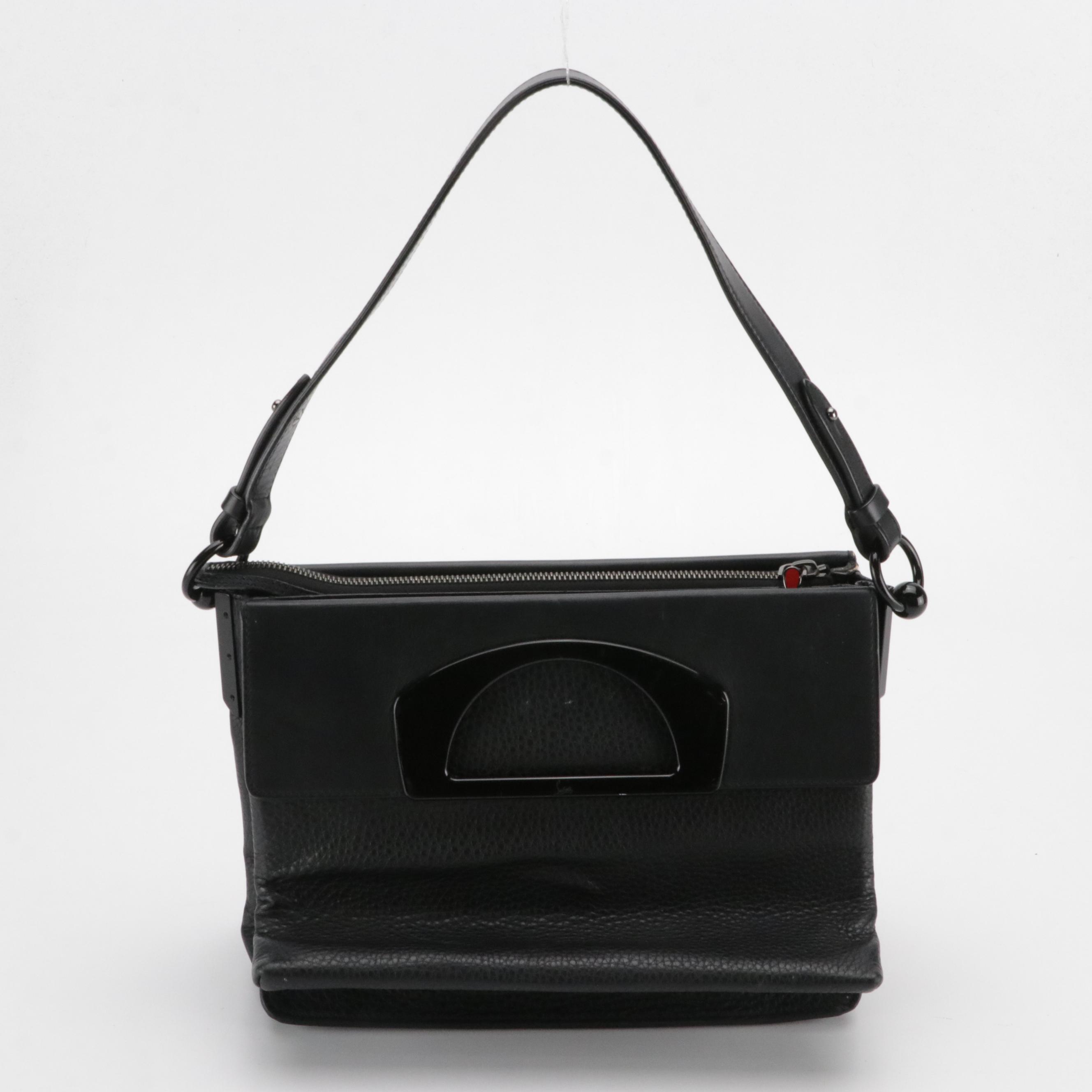 Christian Louboutin Two-Way Bag in Leopard Print Ponyhair and Grained Leather