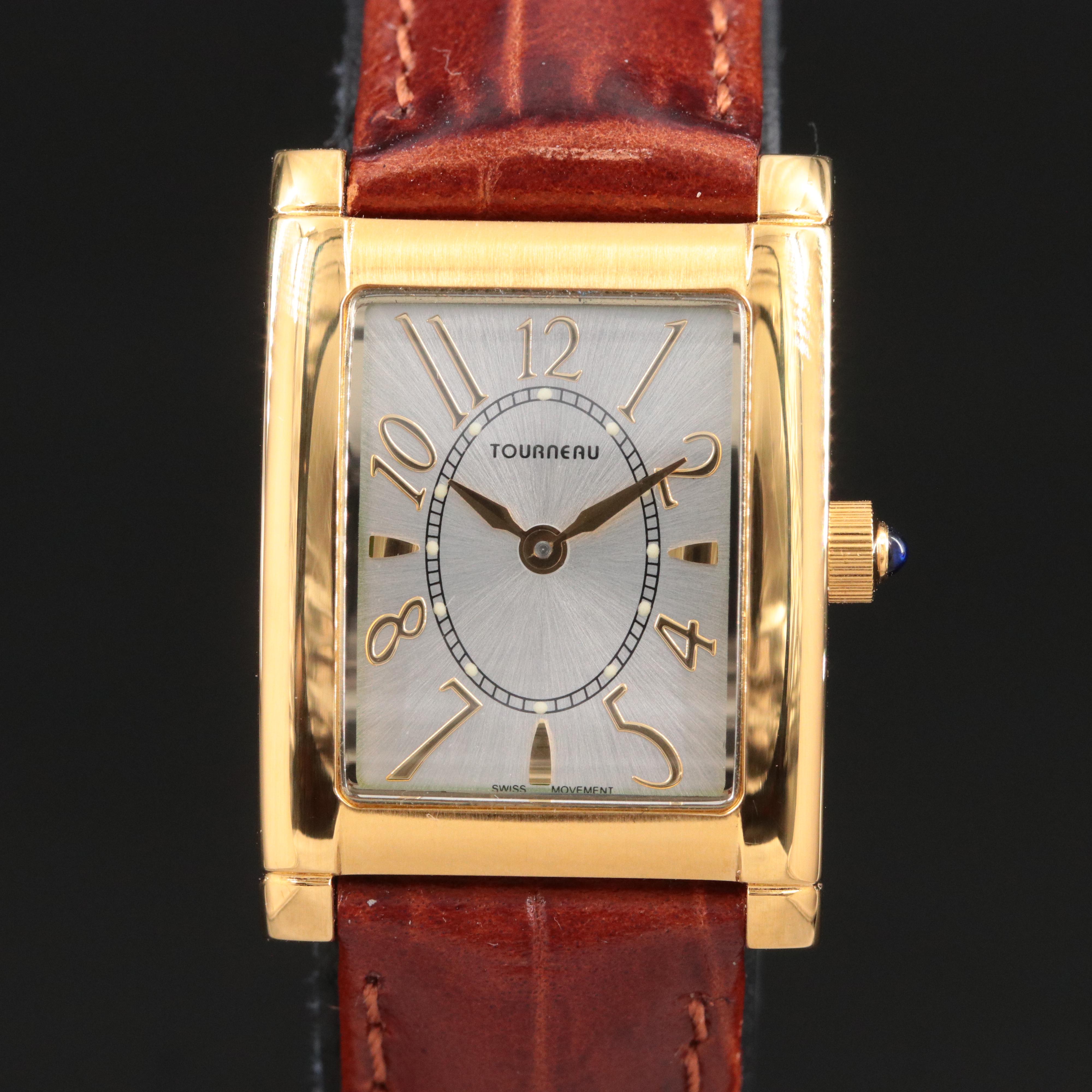 Tourneau Swiss Gold-Tone Quartz Watch