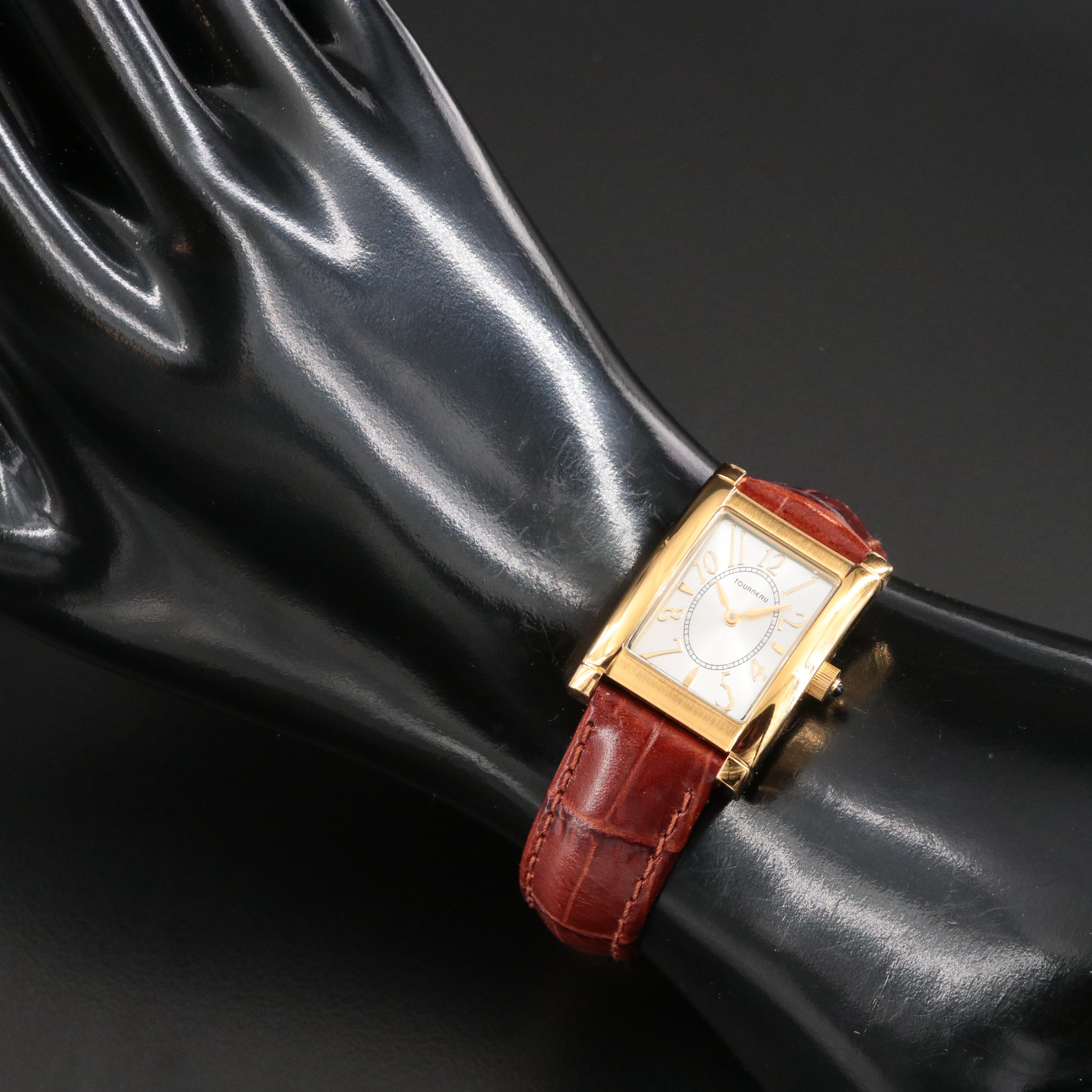 Tourneau Swiss Gold-Tone Quartz Watch