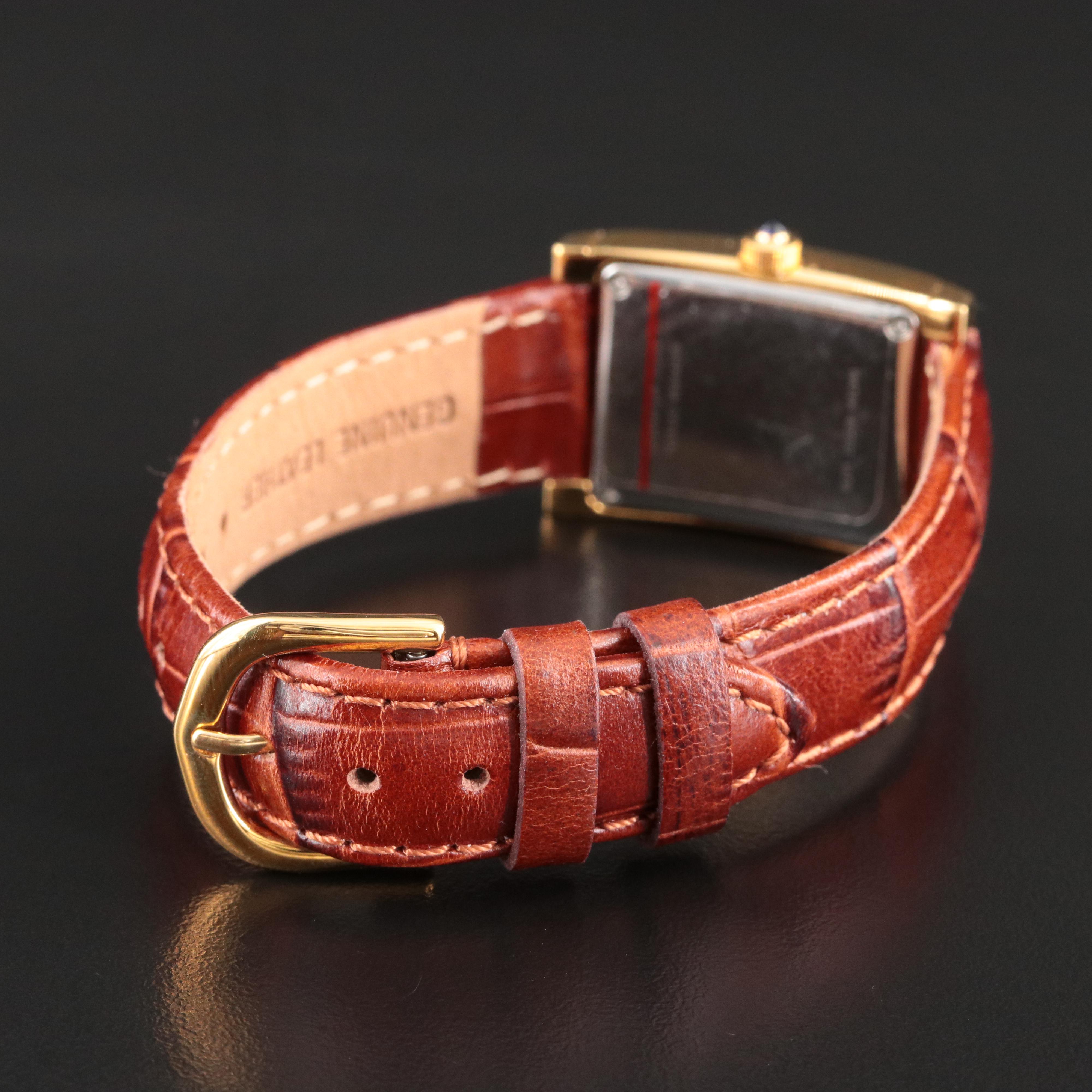 Tourneau Swiss Gold-Tone Quartz Watch