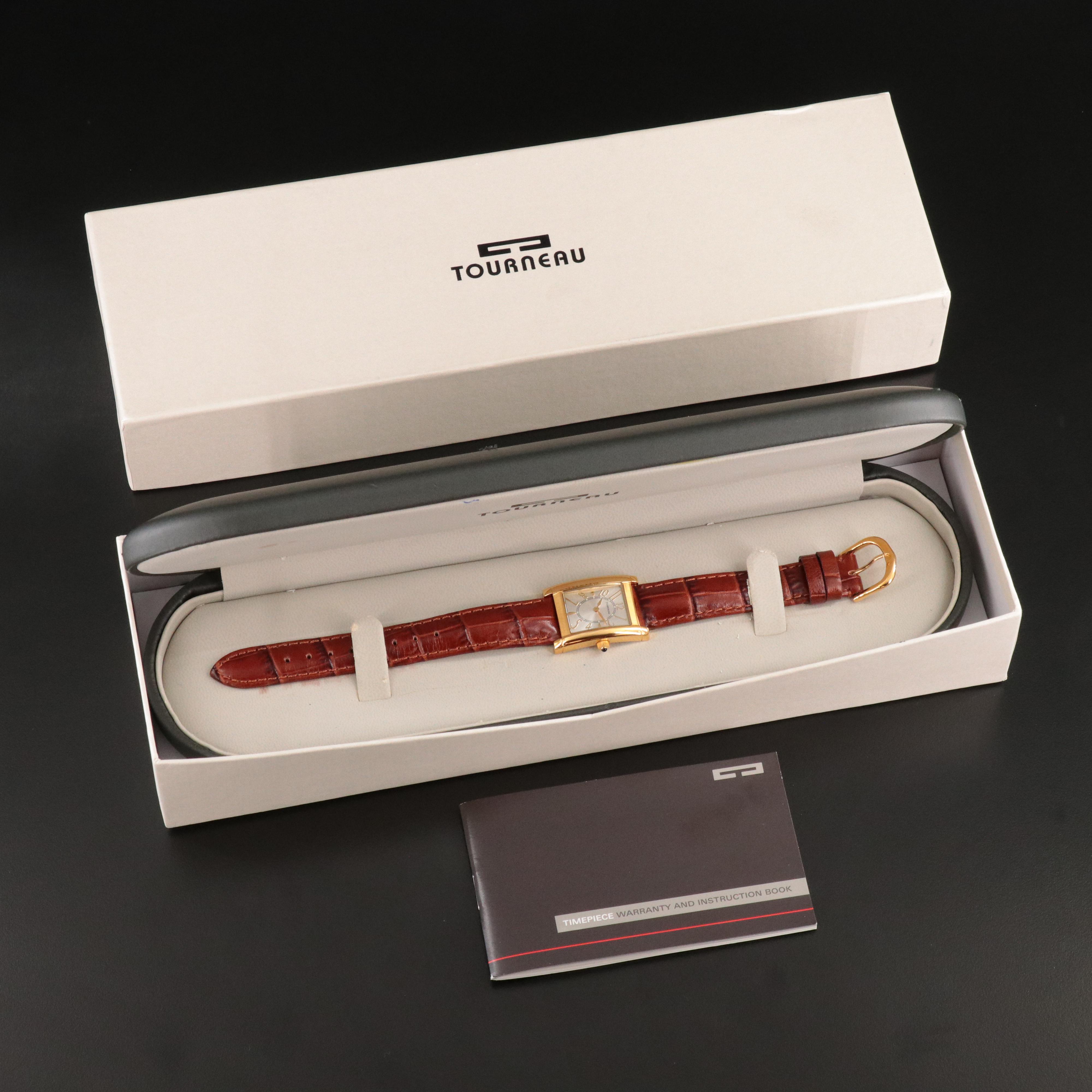 Tourneau Swiss Gold-Tone Quartz Watch