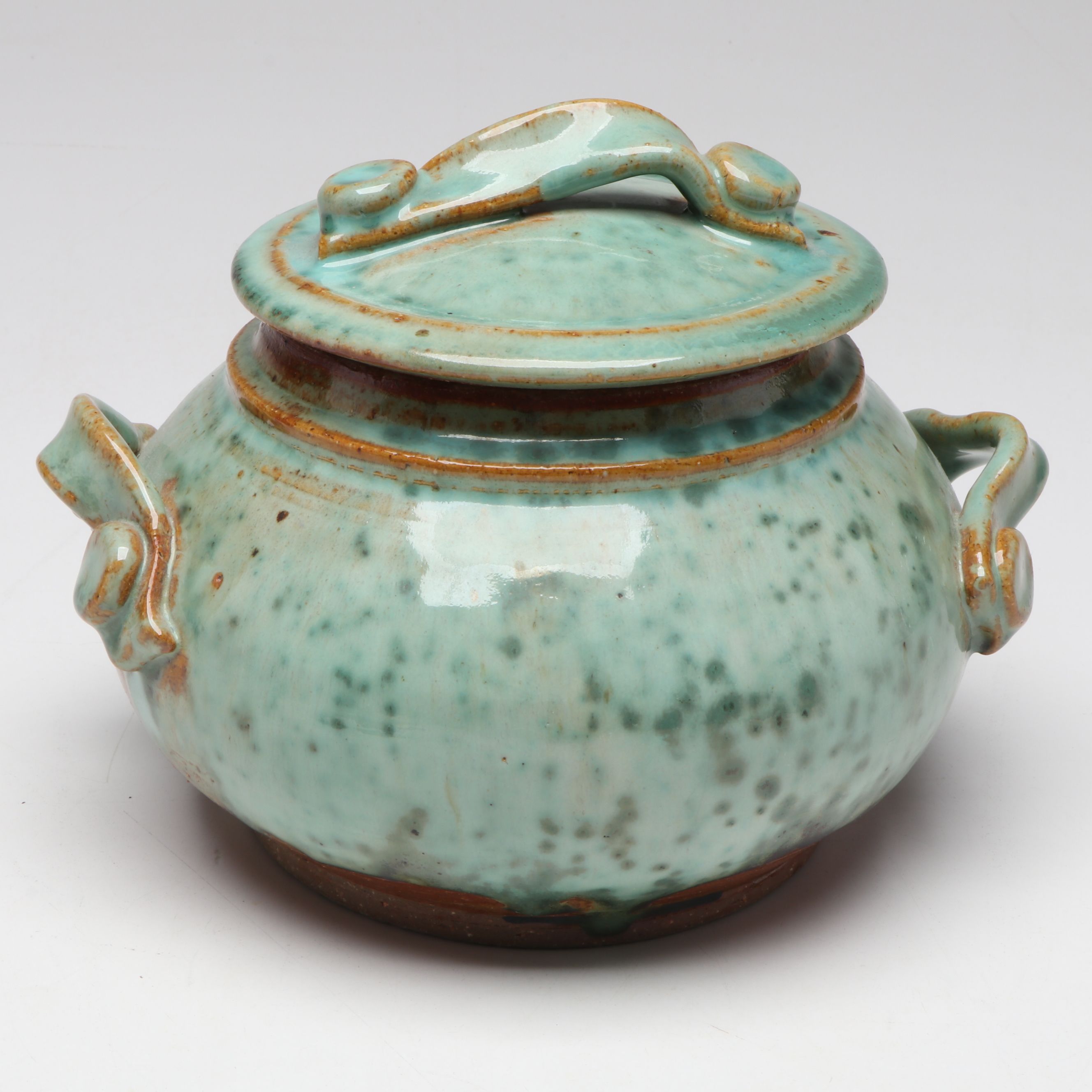 Signed Studio Art Pottery and Other Free Form Ceramic Wall Hanging